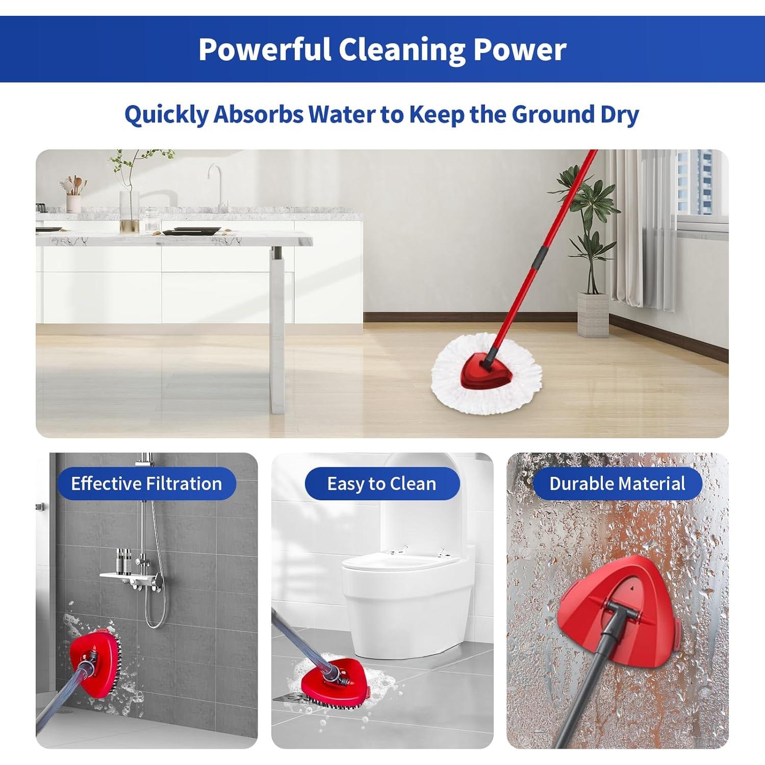 Paquete de 10 Reemplazos de Cabezas de Mop O-Cedar - 2 Cabezas + 8 Recargas Microfibra