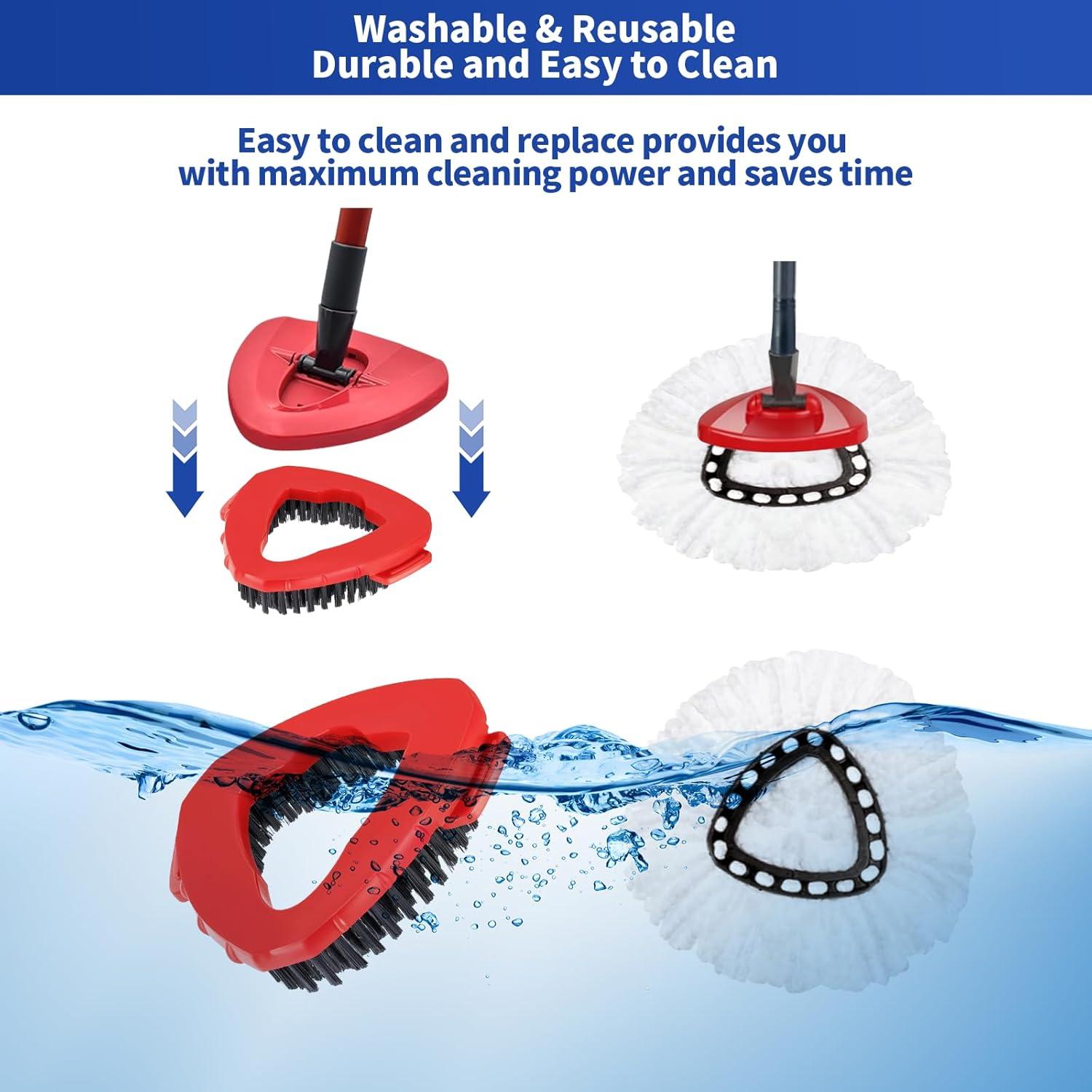 Paquete de 10 Reemplazos de Cabezas de Mop O-Cedar - 2 Cabezas + 8 Recargas Microfibra