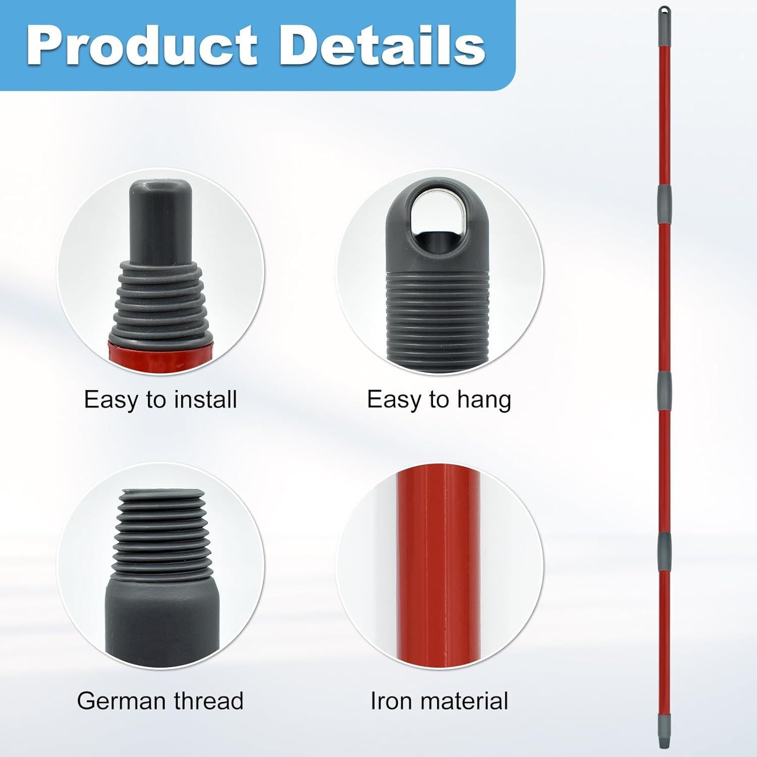 Mango de Mopa Giratoria Ocedar 4 Secciones Ajustable 76-147 cm