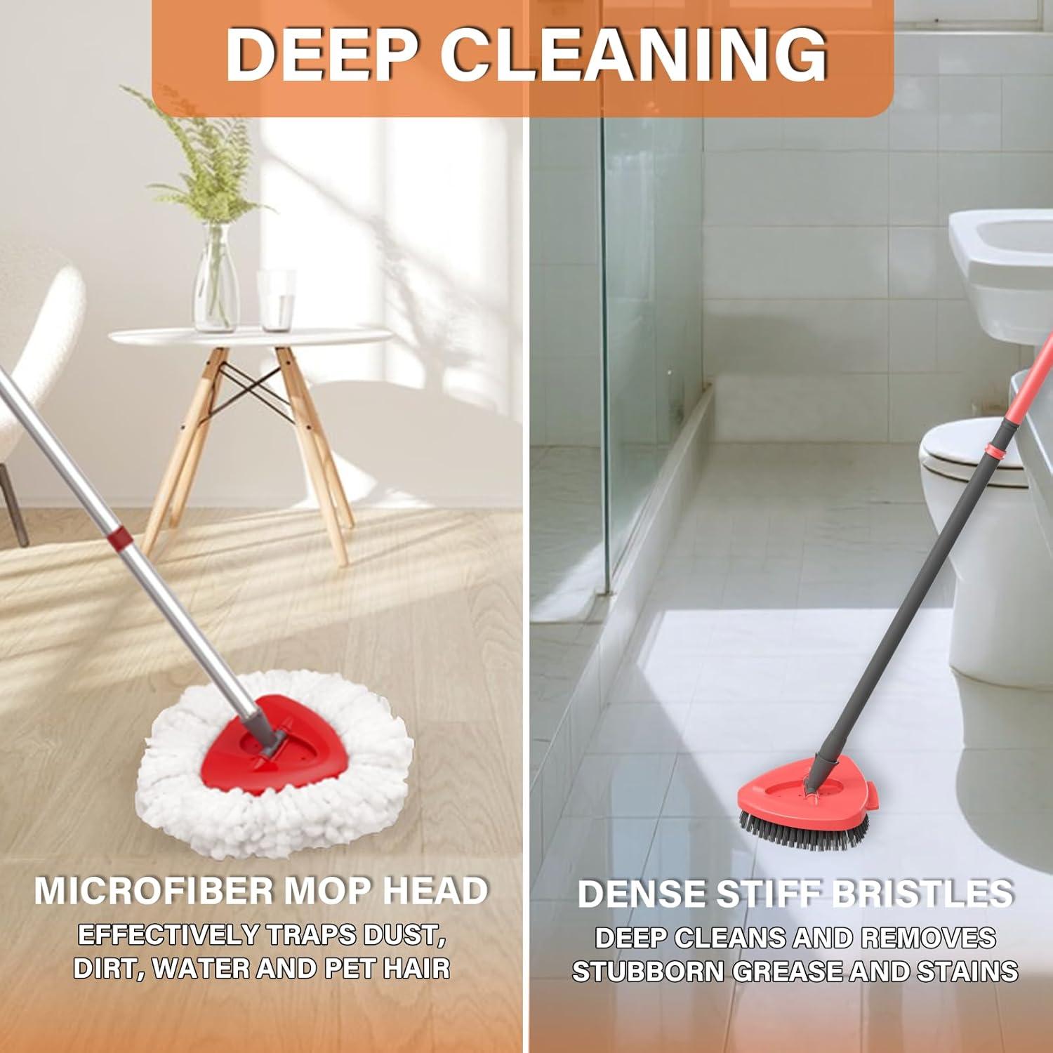 Cabezas de Mop Reemplazables O-Cedar EasyWring + Cepillo