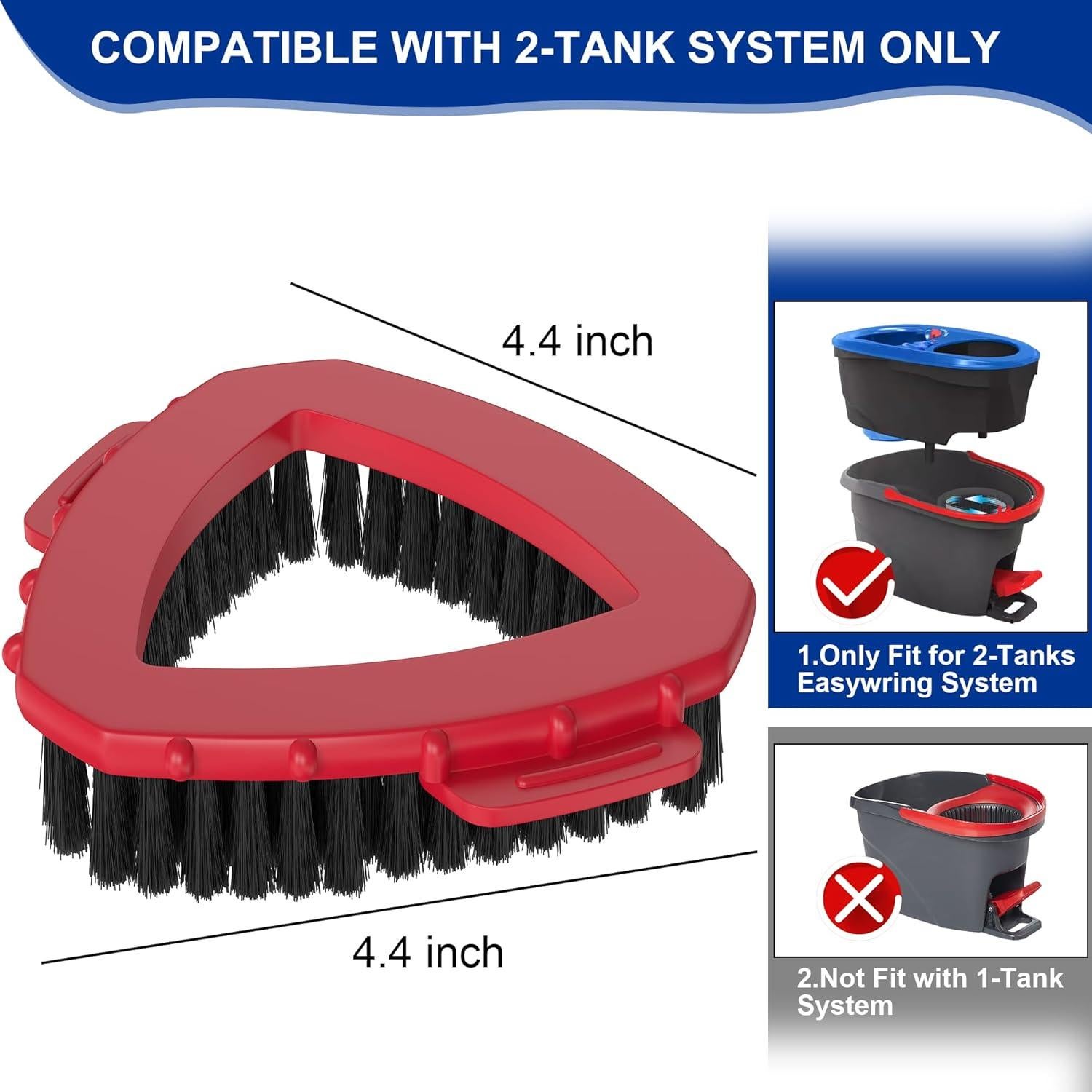 Cabezal de fregona Vosante RinseClean 2 tanques 11.2 cm