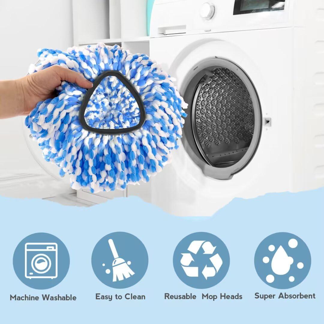 Cabezal de Repuesto Mop Puiuisoul - 3 Piezas Microfibra Lavable