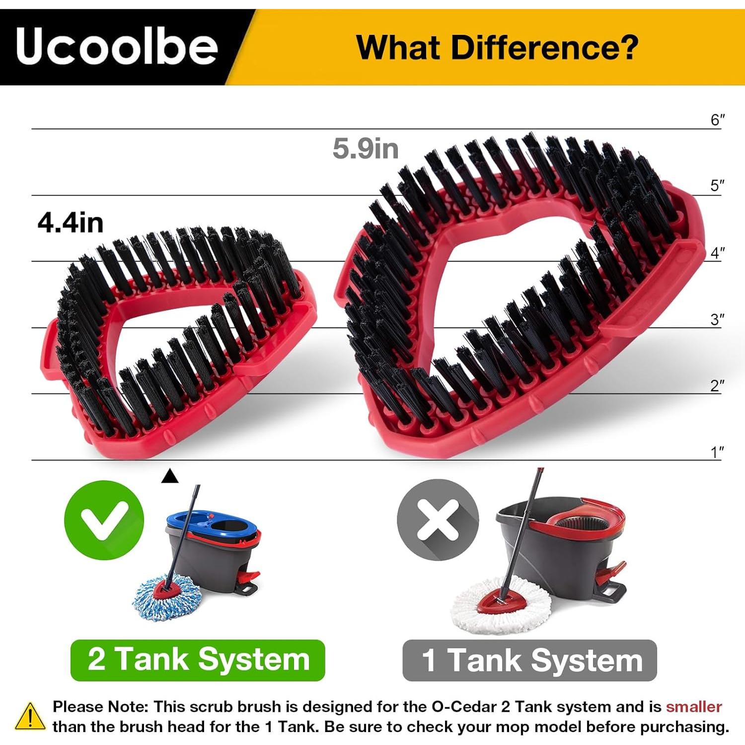 Cabezal de Fregona Scrubber O Cedar RinseClean 2 Tanques - 2 Piezas