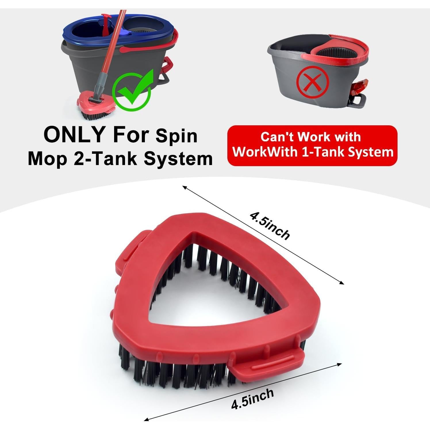 Cabezal de Reemplazo O-Cedar RinseClean 2 Tanques 11.18 cm