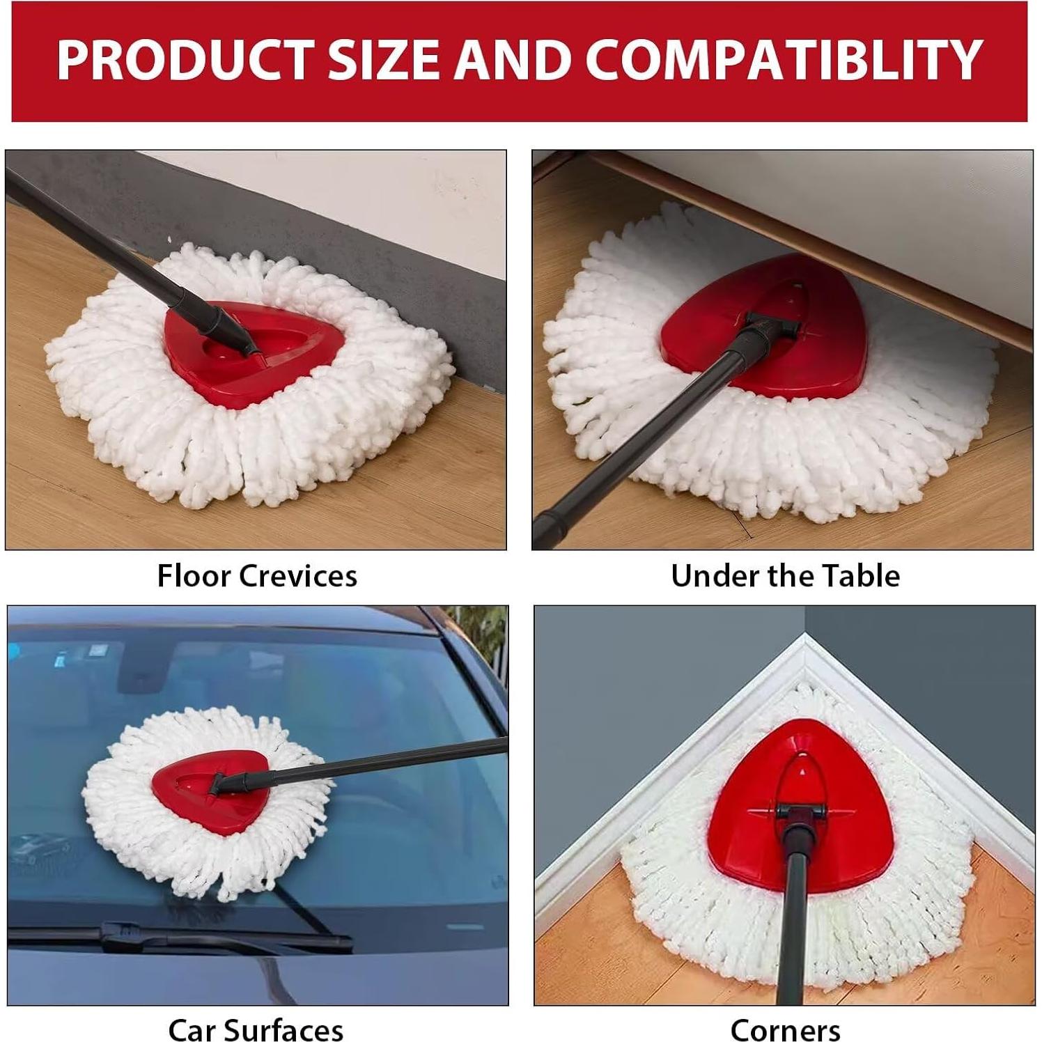 Cabezas de Repuesto Ocedar Easy Wring - Paquete de 4 Microfibra