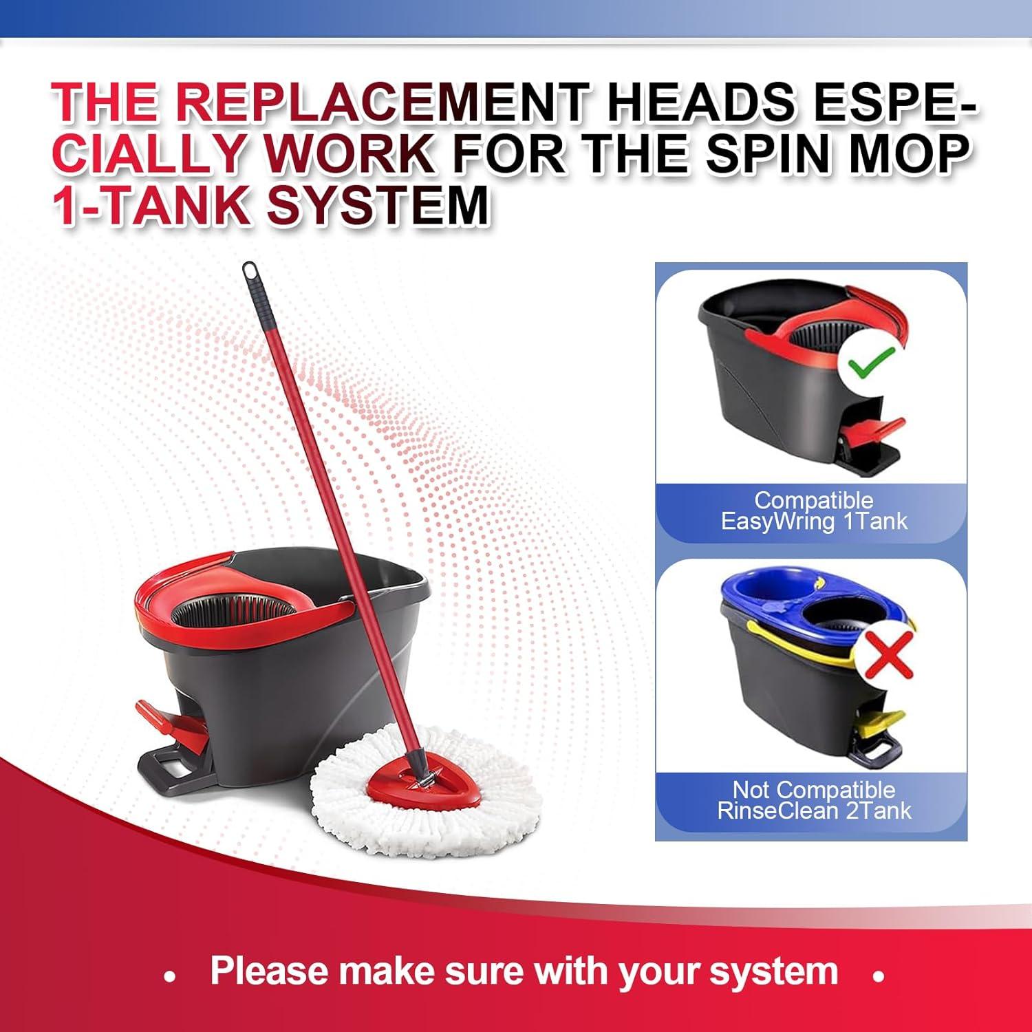 Almohadillas de Reemplazo O-Cedar EasyWring 5 Piezas + Cepillo