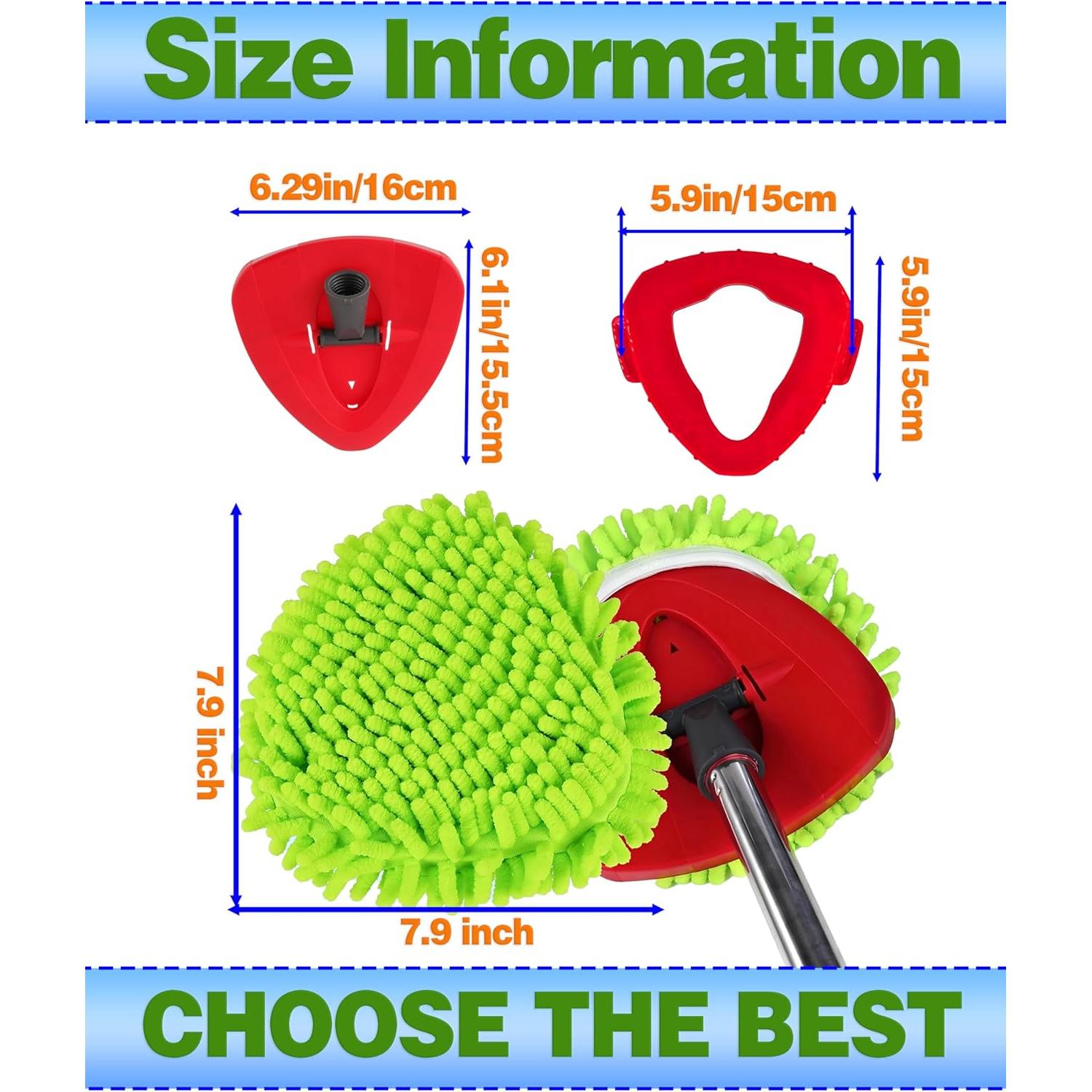 Paquete de 4 almohadillas de microfibra CDDCWZ para O-Cedar