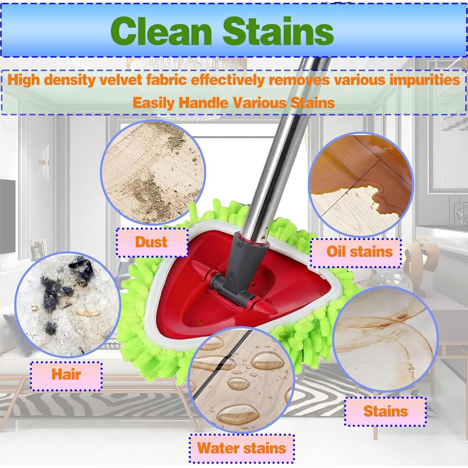 Paquete de 4 almohadillas de microfibra CDDCWZ para O-Cedar