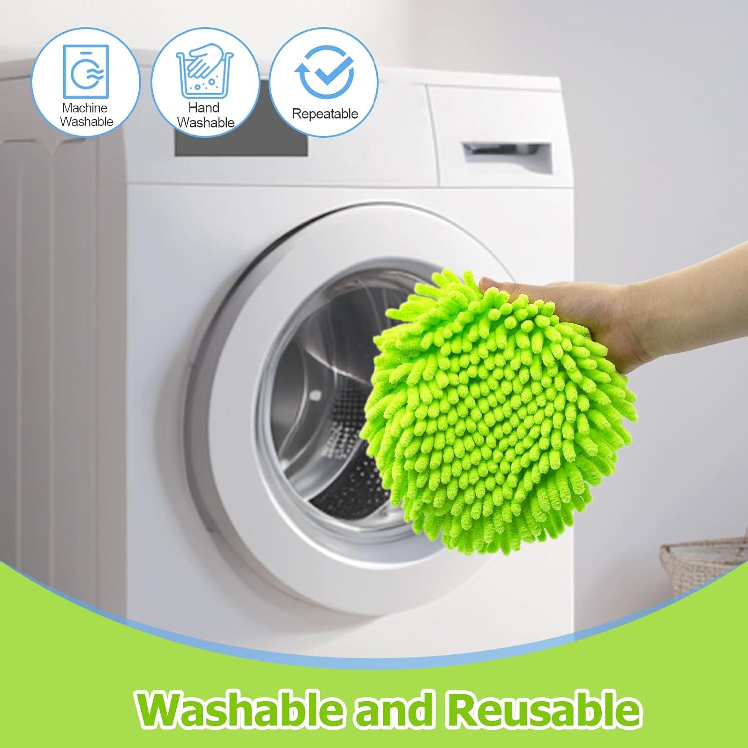 Cabezas de Reemplazo de Mopa O-cedar Chenilla Verde - Paquete de 4