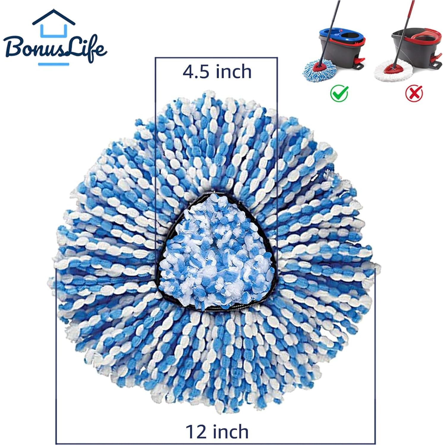 Cabezal de Mopa BonusLife 6 Unidades Microfibra Reemplazo O-Cedar