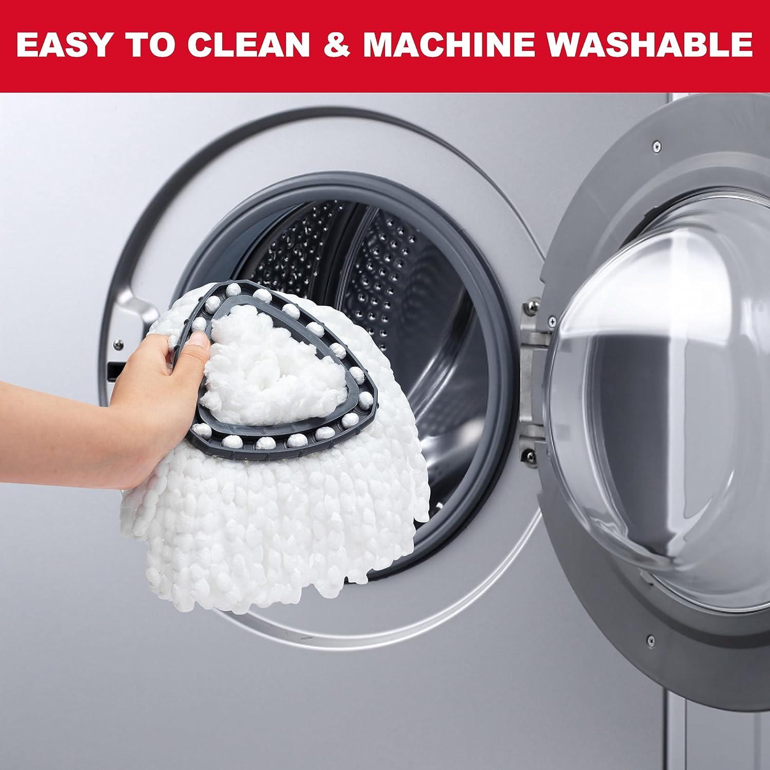 Cabezas de Repuesto para Mopa Giratoria Brensten - Paquete de 4 Microfibra