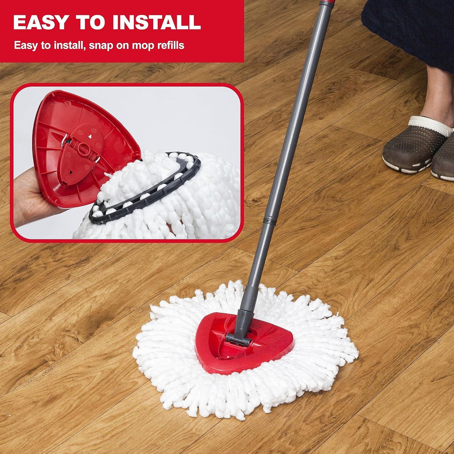 Cabezas de Repuesto para Mopa Giratoria Brensten - Paquete de 4 Microfibra