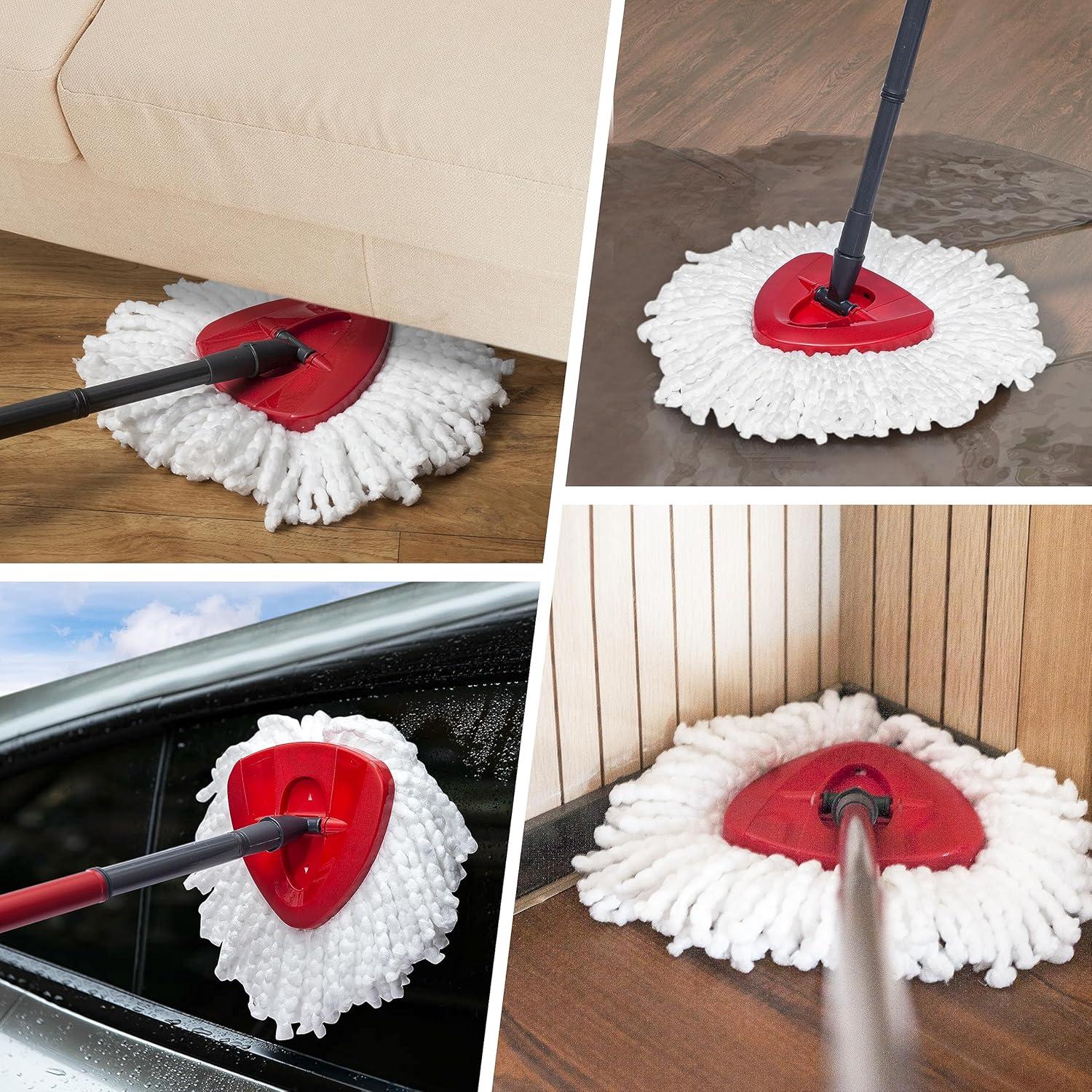 Cabezas de Repuesto para Mopa Giratoria Brensten - Paquete de 4 Microfibra