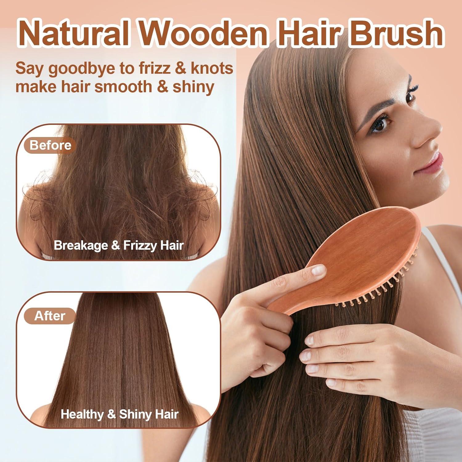 Cepillo de Pelo de Bambú Arshray Ovalado 20.5x6.5cm