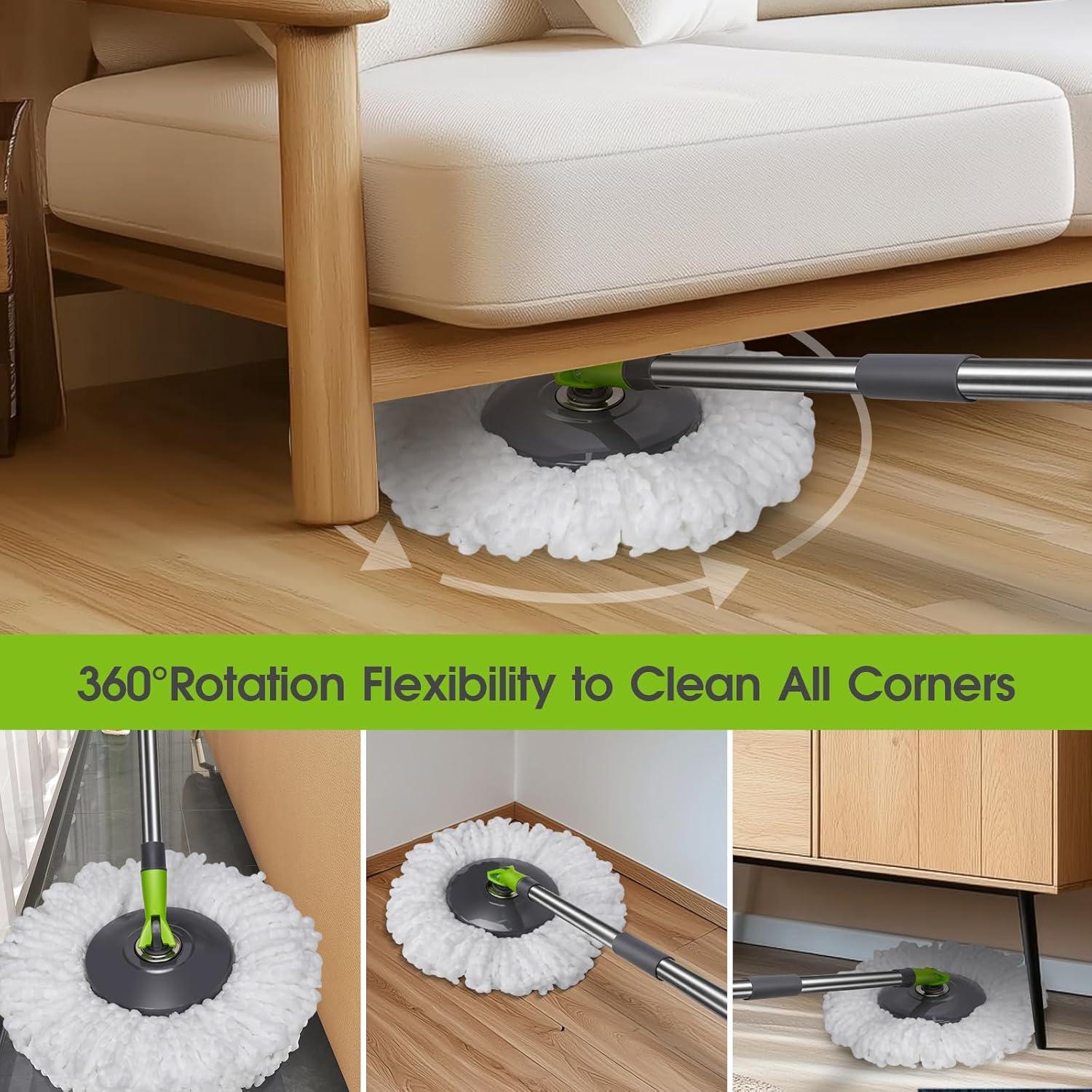 Set de Mopa Giratoria Masthome con Cubo y Escurridor 360°