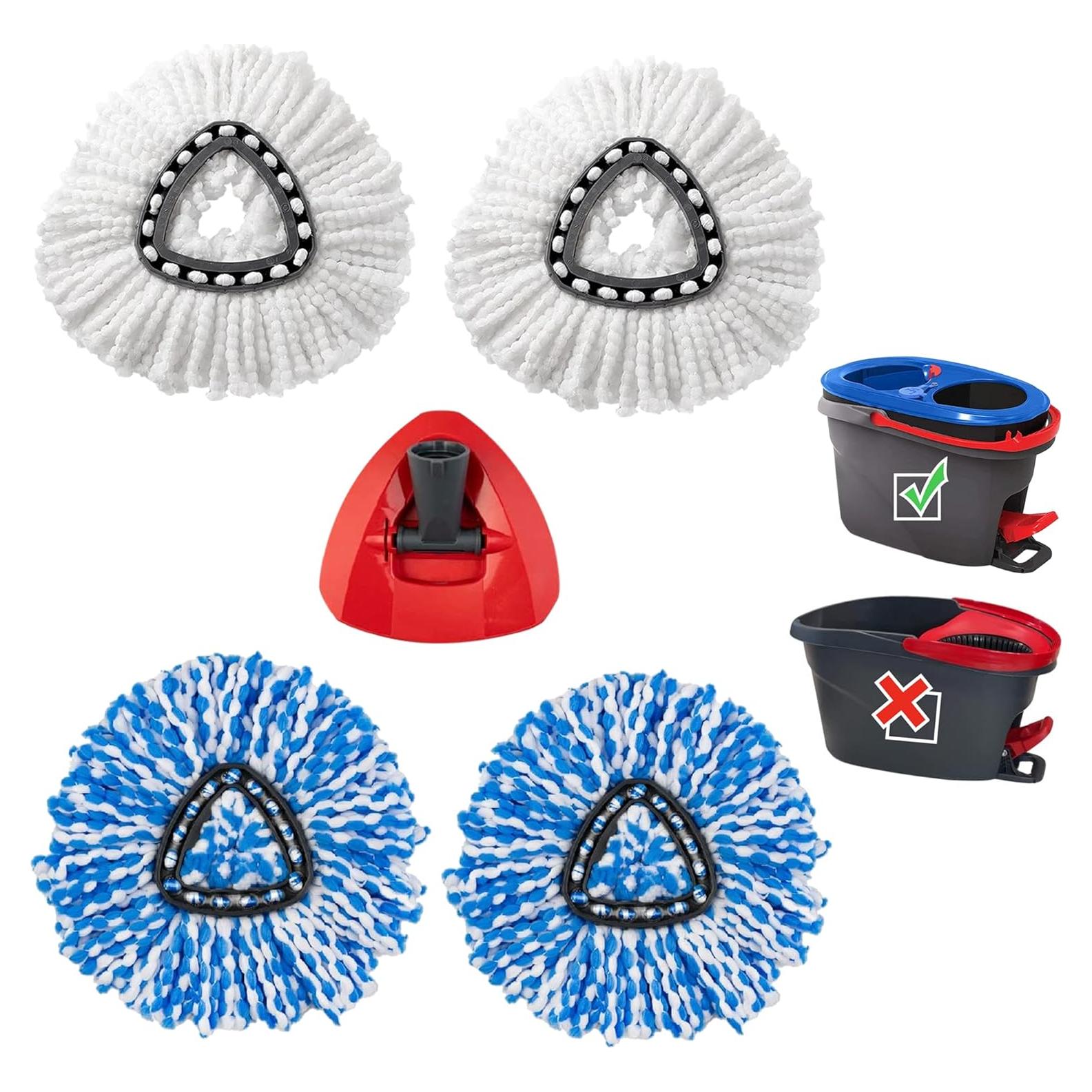 Cabezas de Mop O-Cedar NKAM - 4 Pcs Lavables y Duraderas