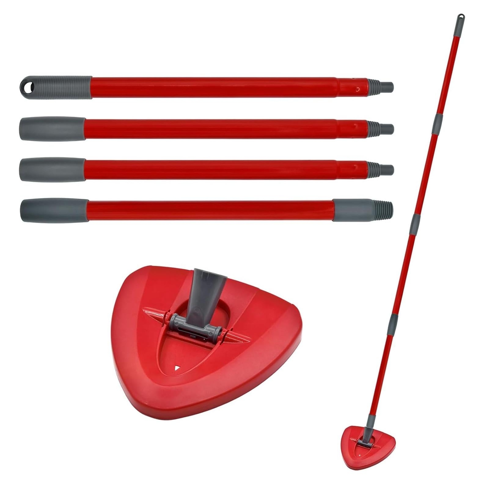 Mango de Mopa Giratoria Hezane Rojo 4 Secciones Repuesto