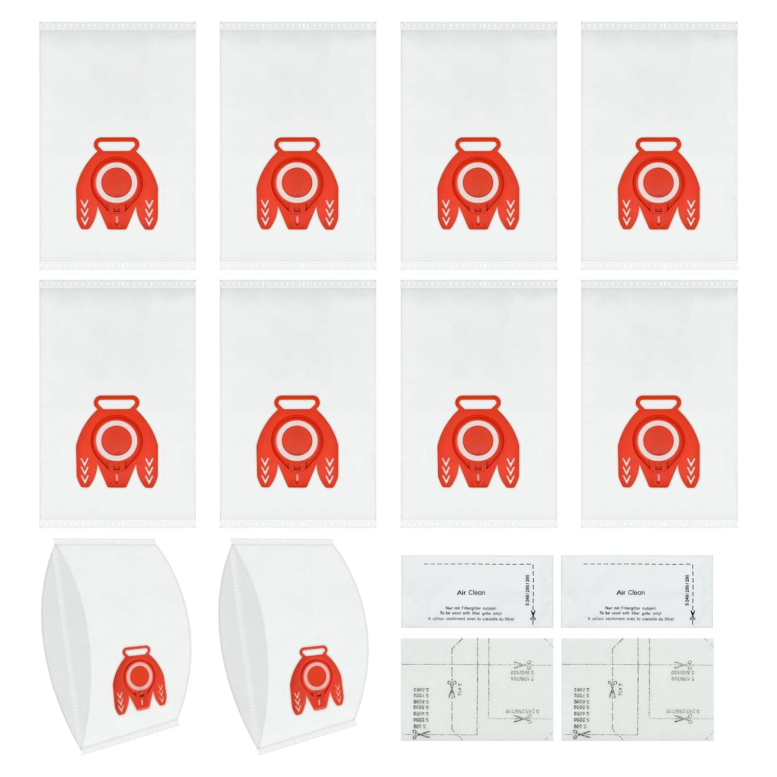 Paquete de 10 bolsas de vacío Hezane FJM 3D para Miele