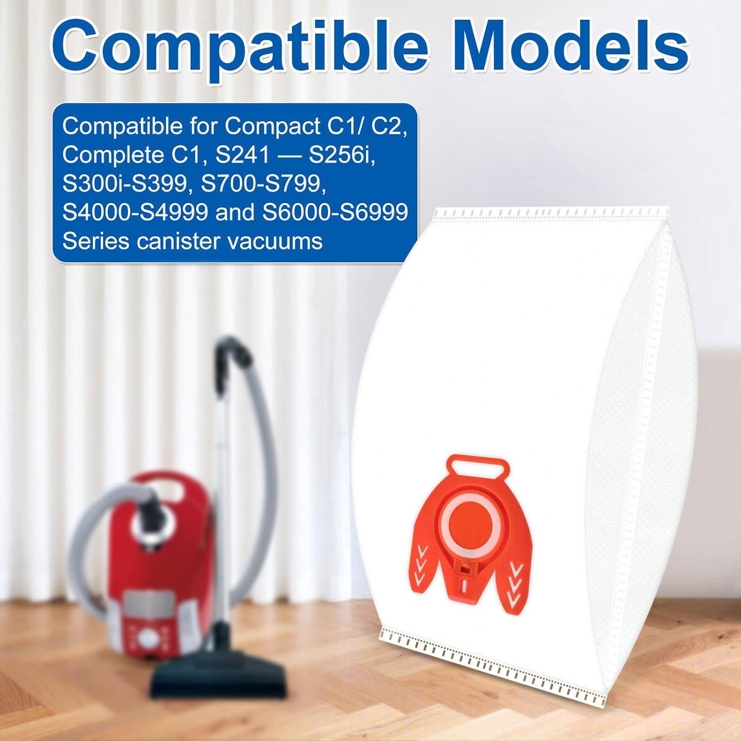 Paquete de 10 bolsas de vacío Hezane FJM 3D para Miele