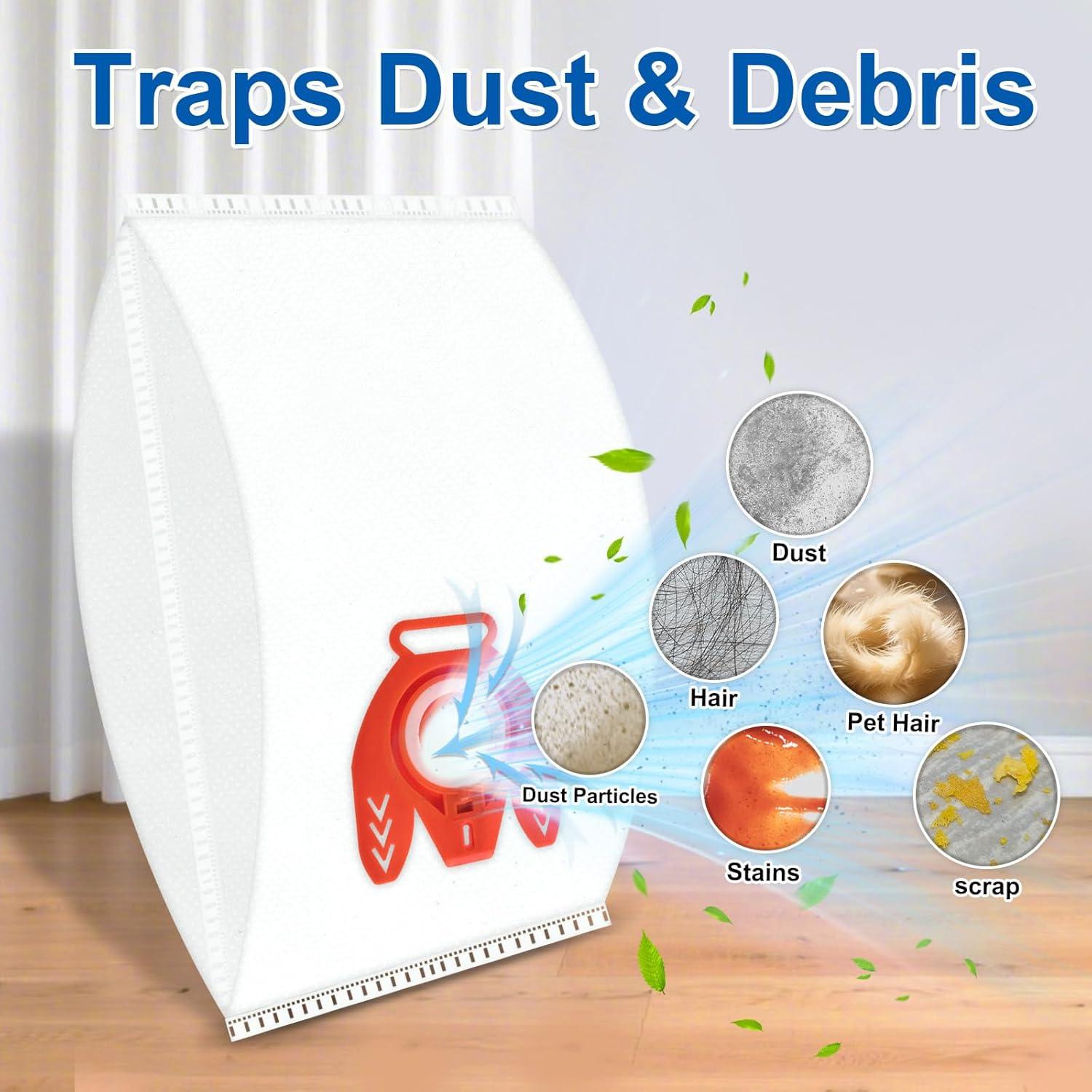 Paquete de 10 bolsas de vacío Hezane FJM 3D para Miele