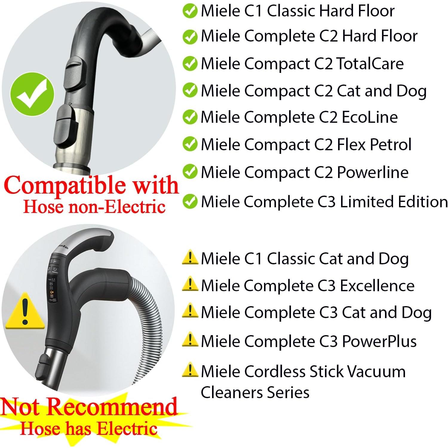 Varilla de extensión acero inoxidable GHAMADE para Miele C1 C2 C3