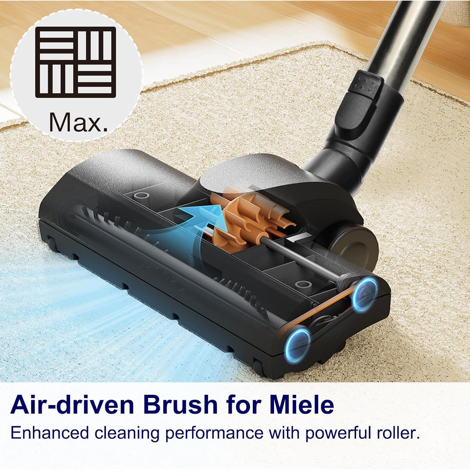 Cabezal de cepillo Turbo Portek para aspiradoras Miele C1 C2 C3 CX1