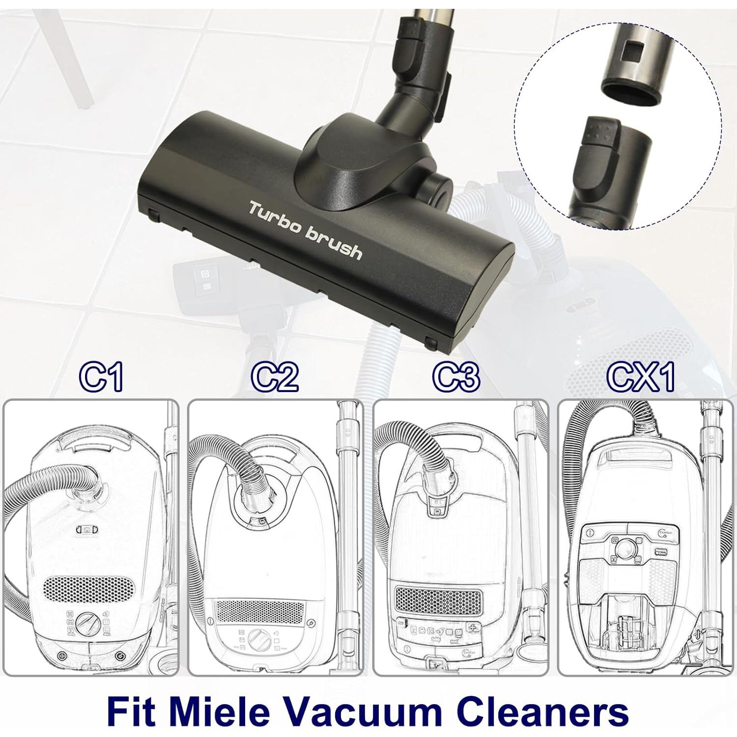 Cabezal de cepillo Turbo Portek para aspiradoras Miele C1 C2 C3 CX1