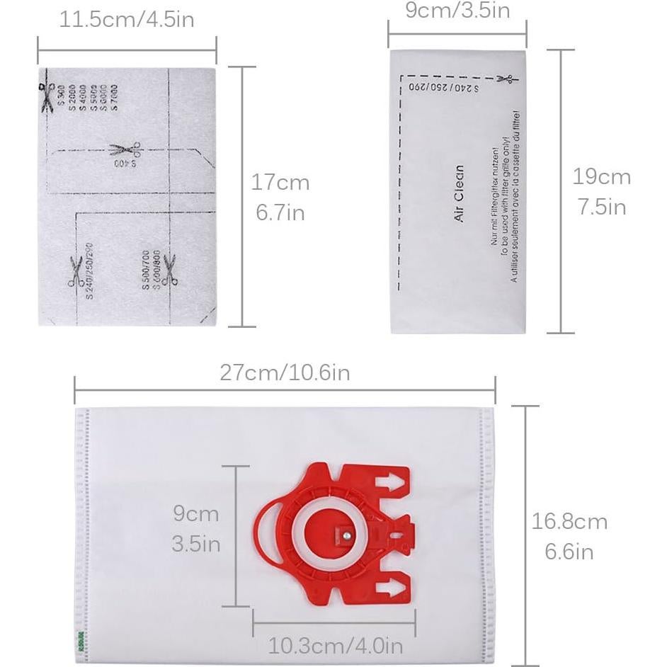 Bolsas de Polvo KEEPOW FJM para Aspiradoras Miele (10+5)