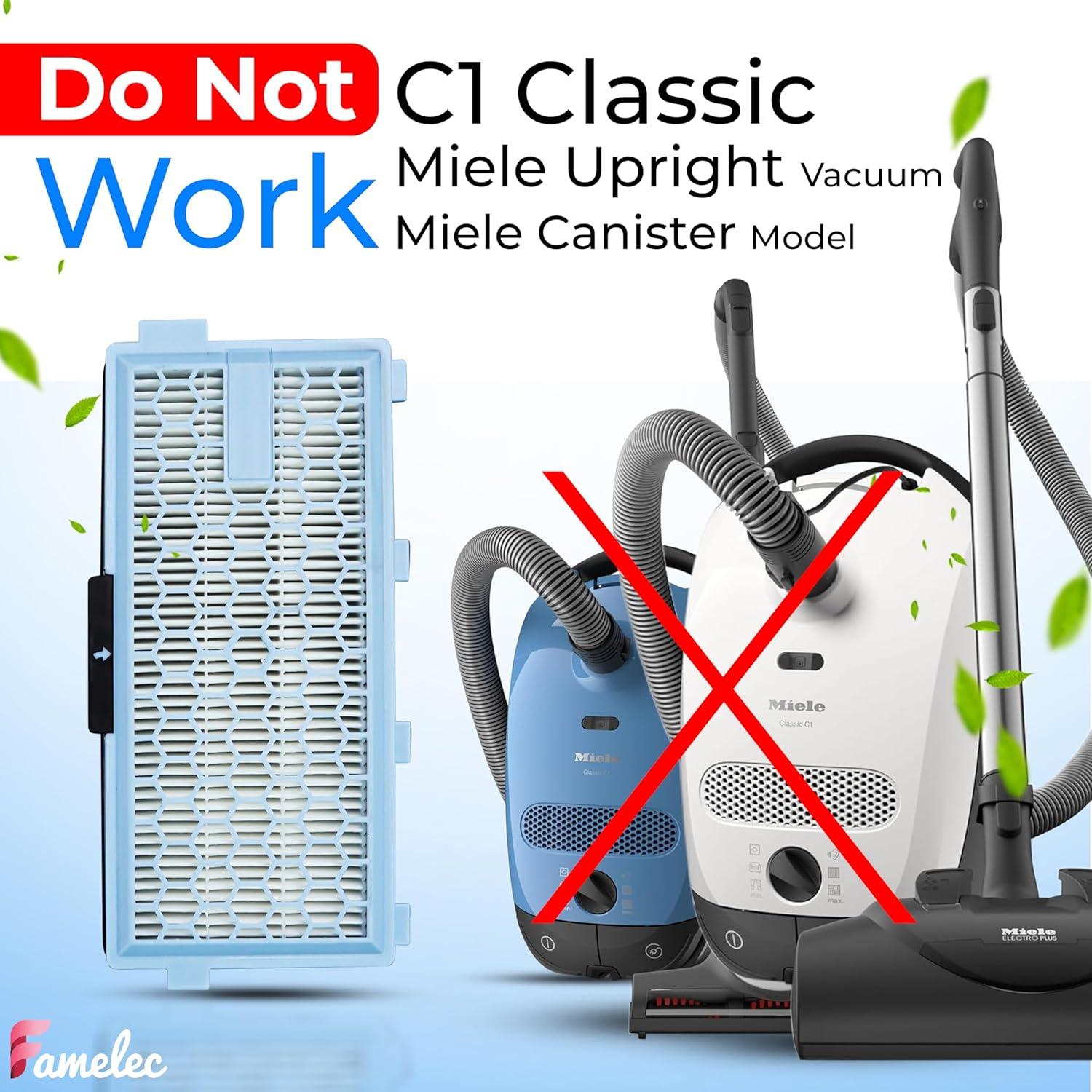 Kit FAMELEC: 8 Bolsas FJM + 4 Filtros HEPA AirClean 50 Miele