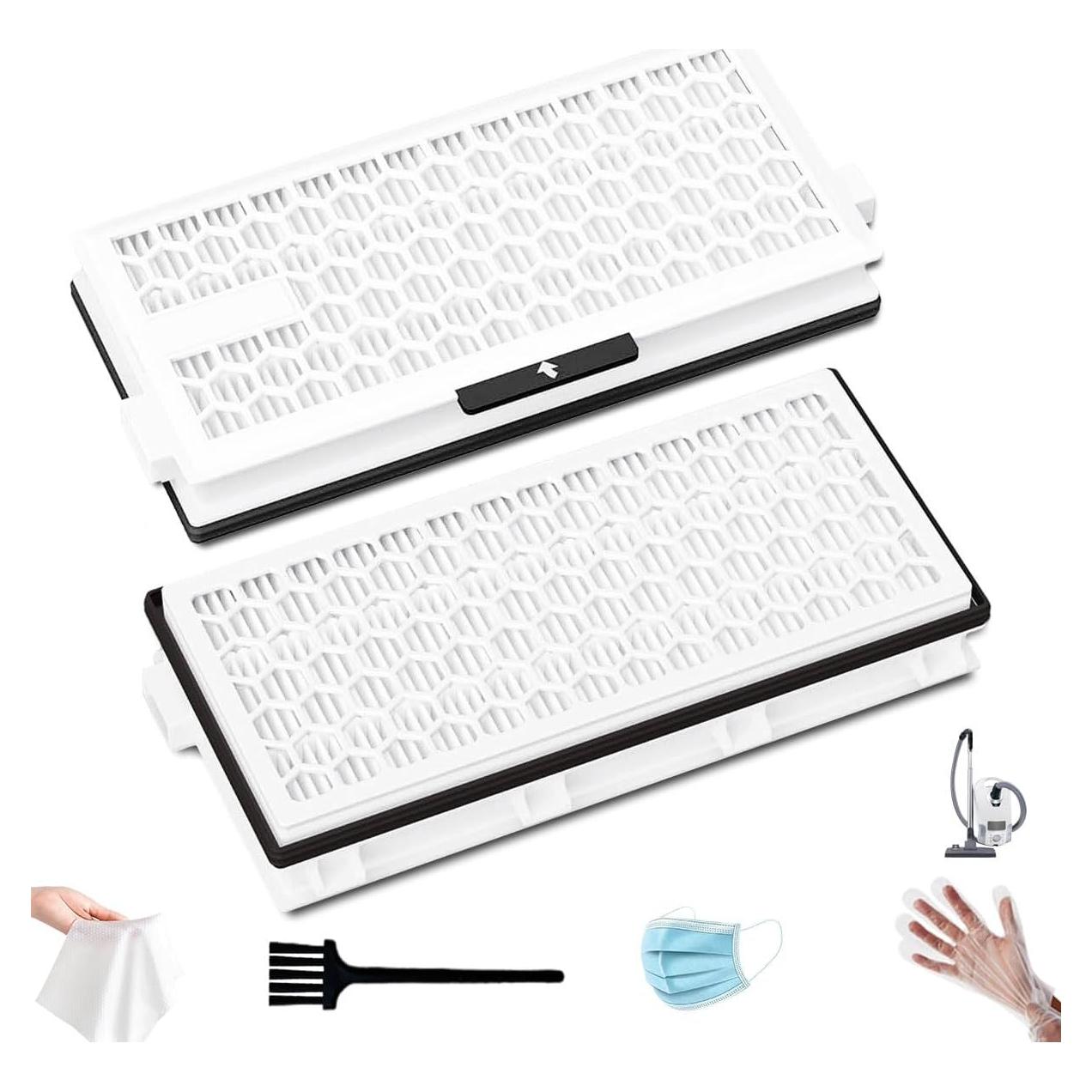 Paquete de 2 Filtros HEPA NKA SF-HA50 para Aspiradoras Miele