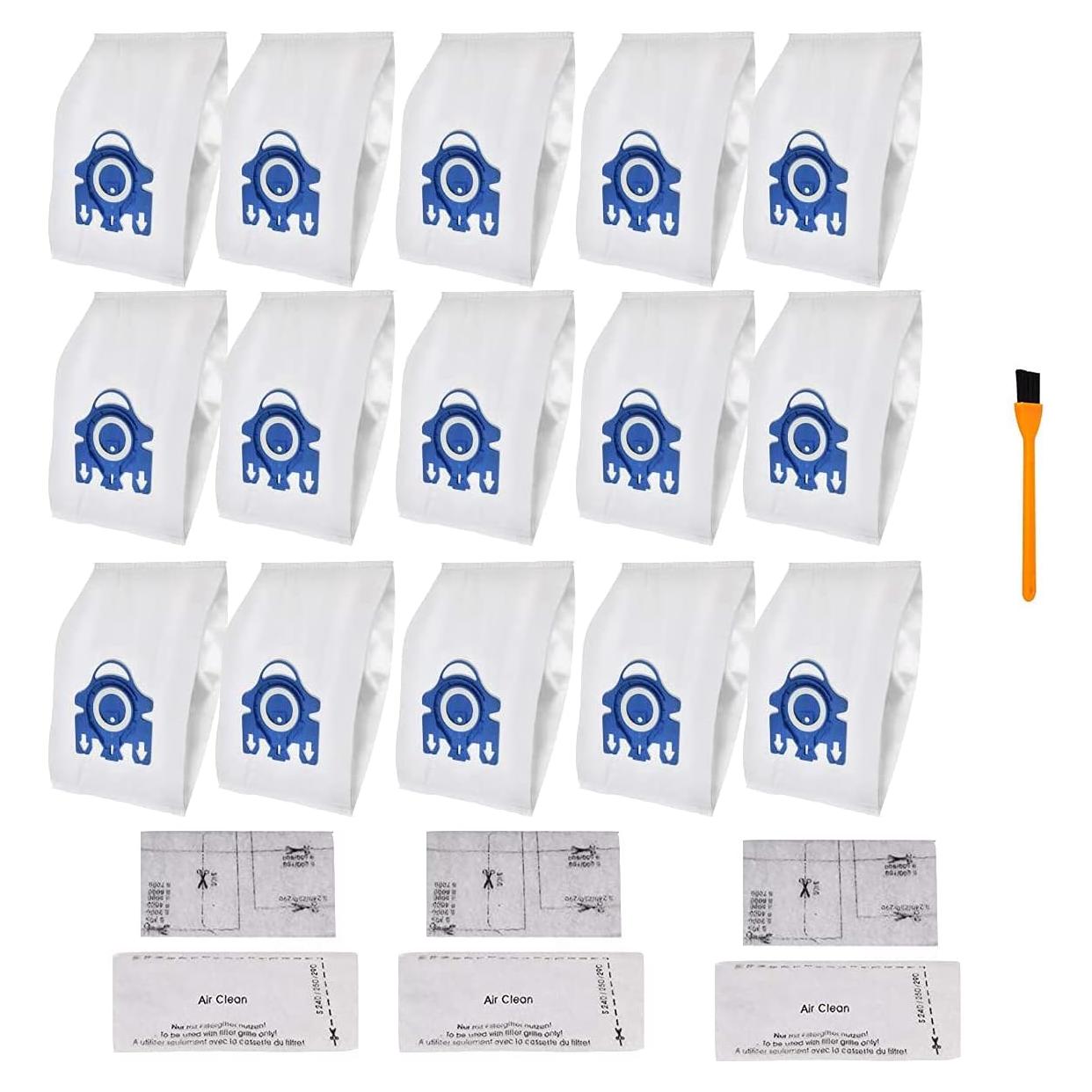 15 Bolsas de Aspiradora Miele GN + Filtros AirClean 3D