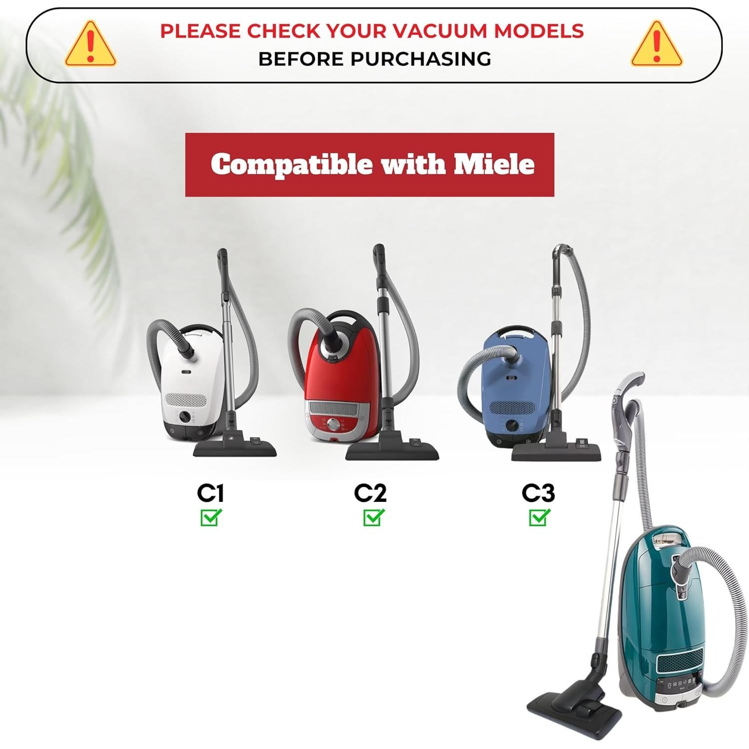 Cabezal de Aspiradora GHAMADE 35MM Compatible Miele Alfombras