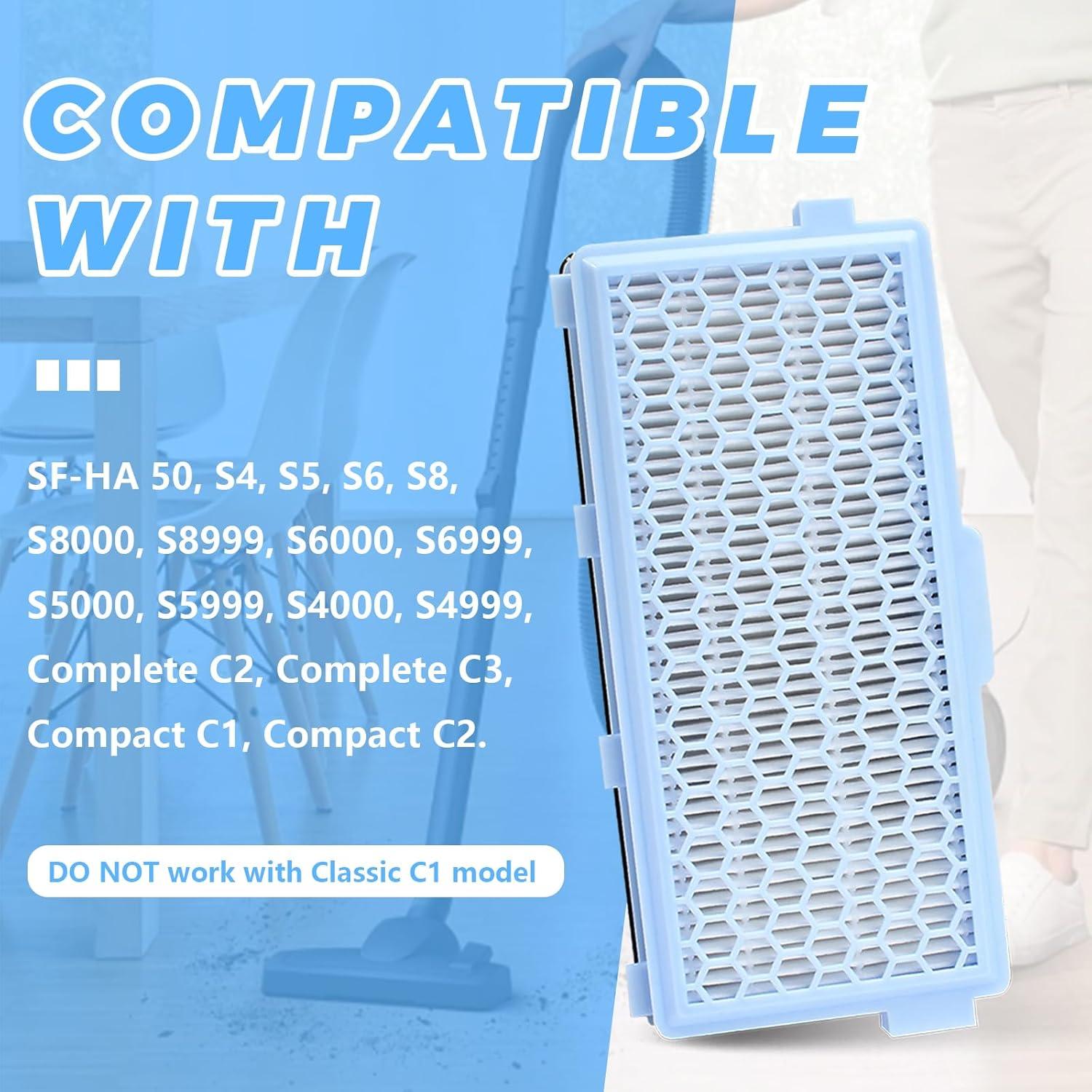 Filtro HEPA AirClean 50 Alocs para Aspiradora Miele - 2 Paquetes