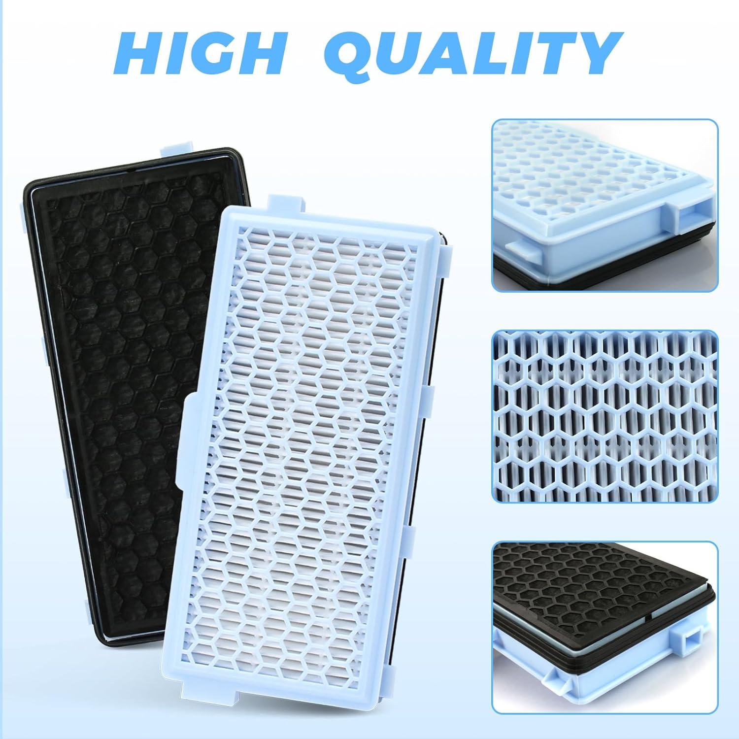 Filtro HEPA AirClean 50 Alocs para Aspiradora Miele - 2 Paquetes