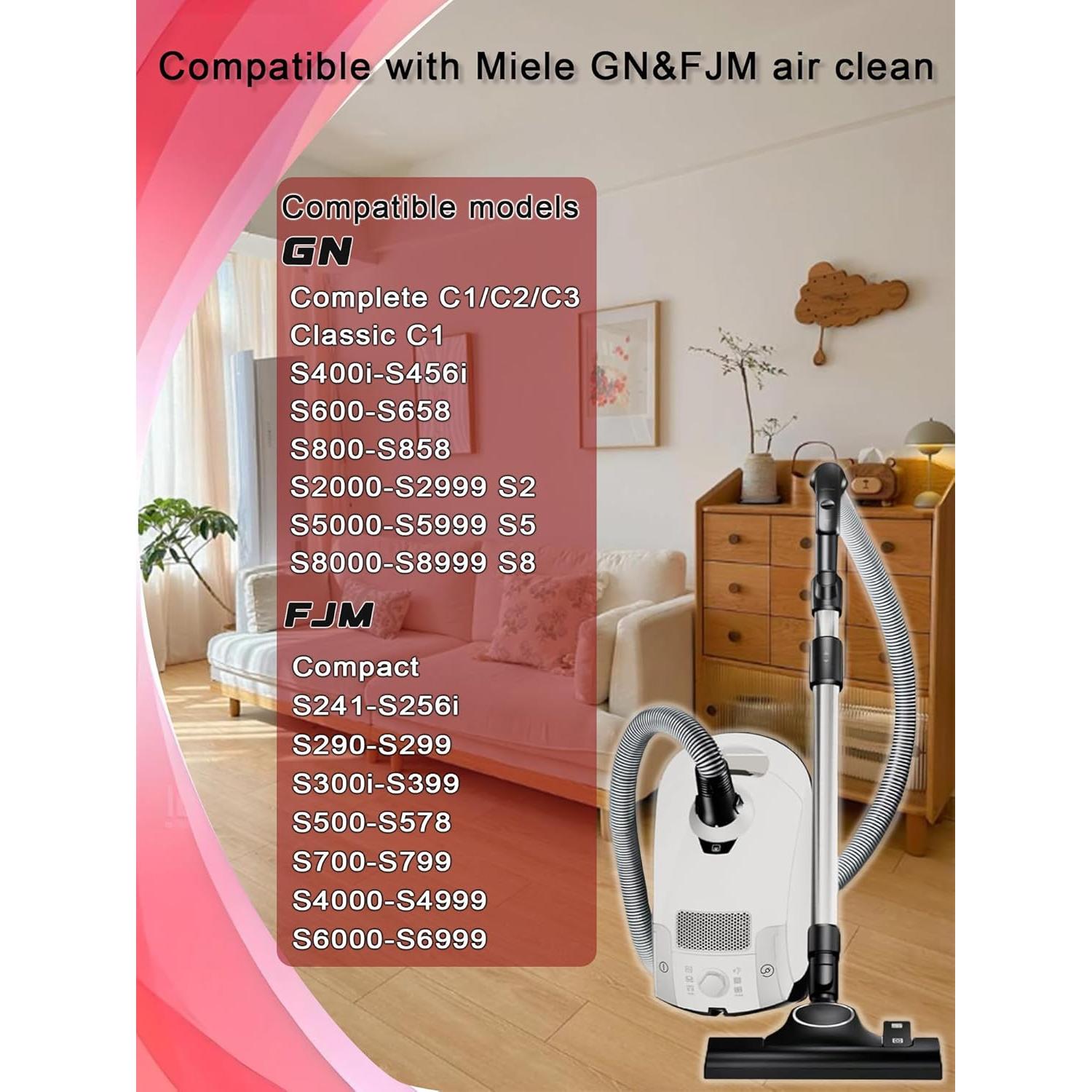 8 Bolsas de Polvo E-HAO para Aspiradora Miele FJM/GN