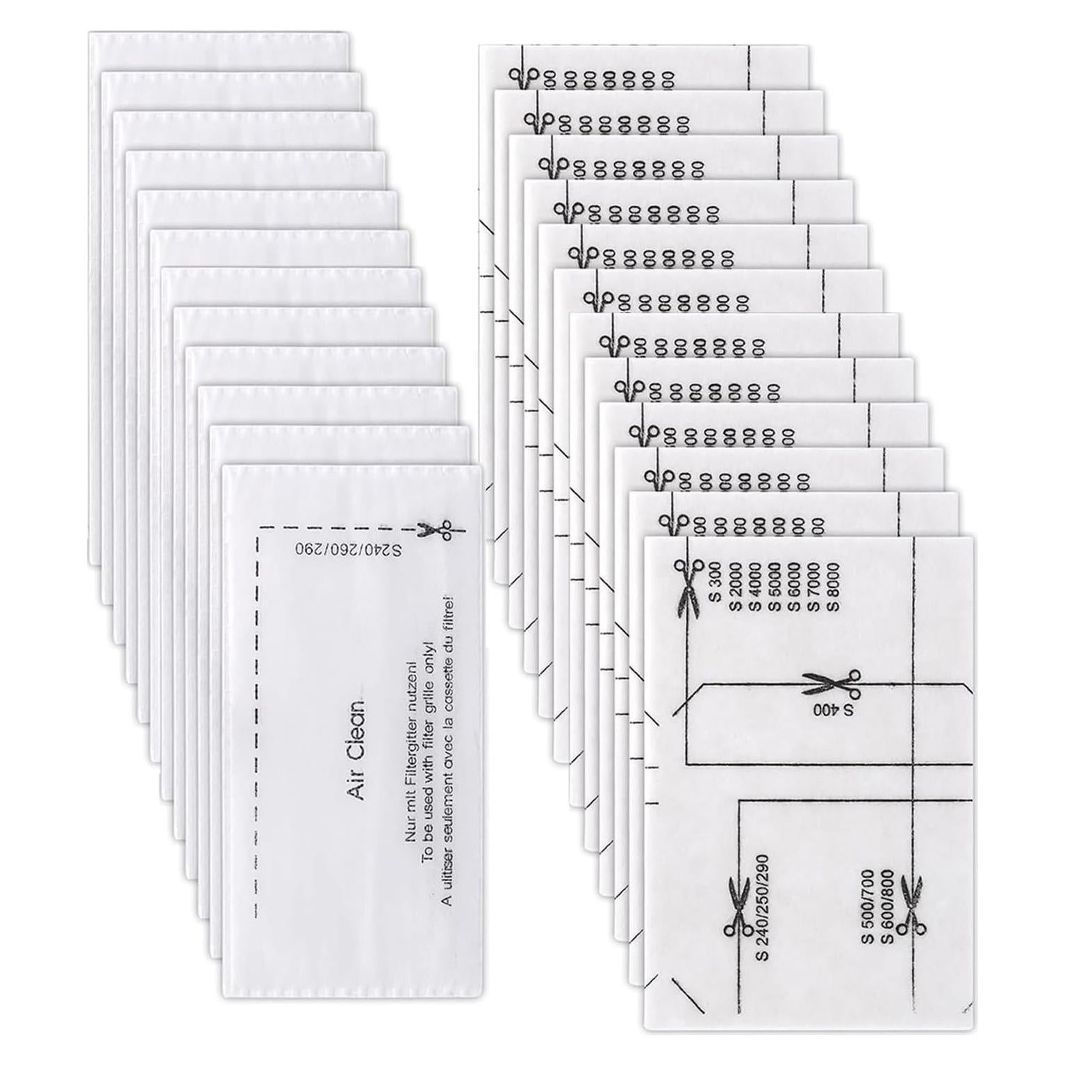 Paquete de 12 Filtros AirClean Melakee para Aspiradoras Miele