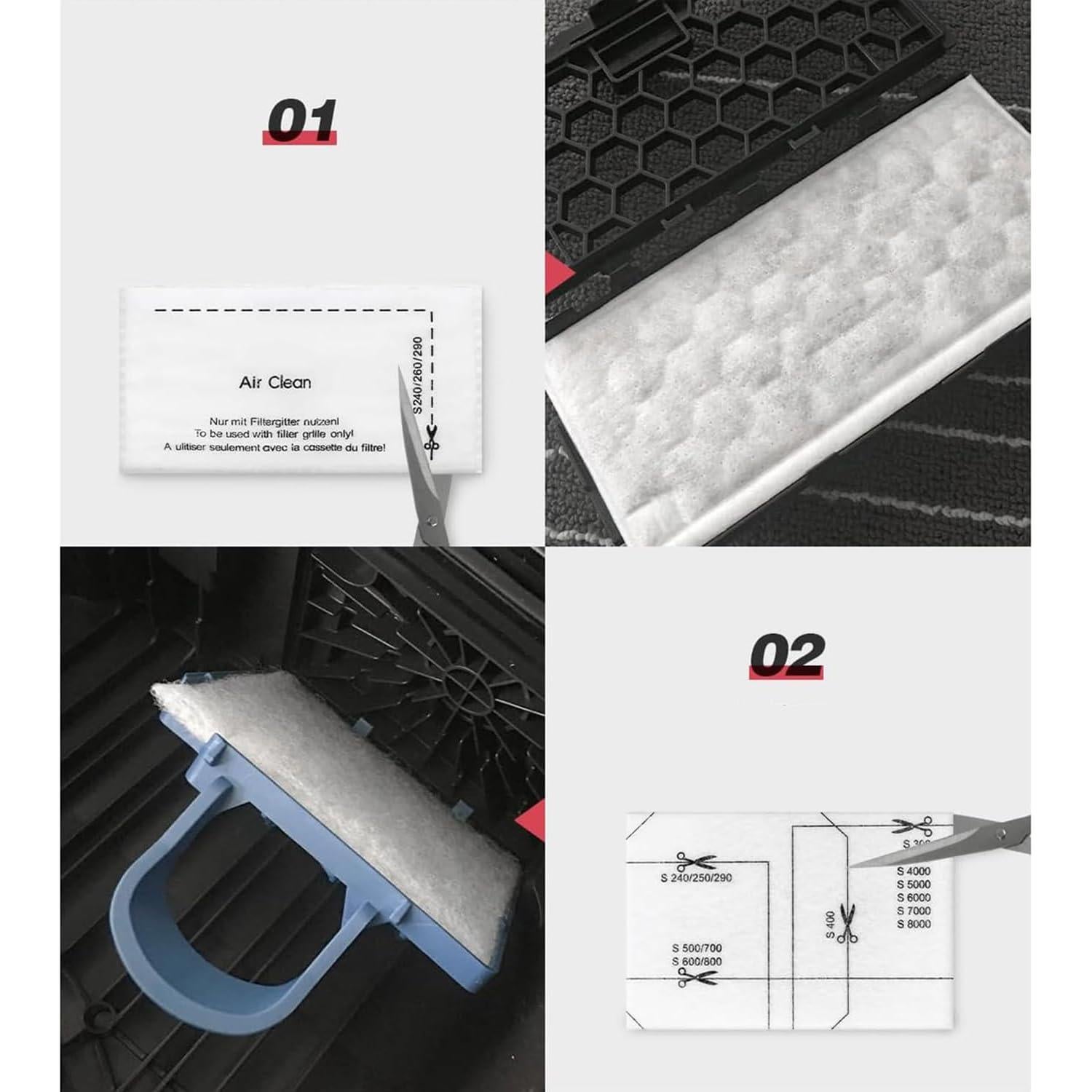 Paquete de 12 Filtros AirClean Melakee para Aspiradoras Miele