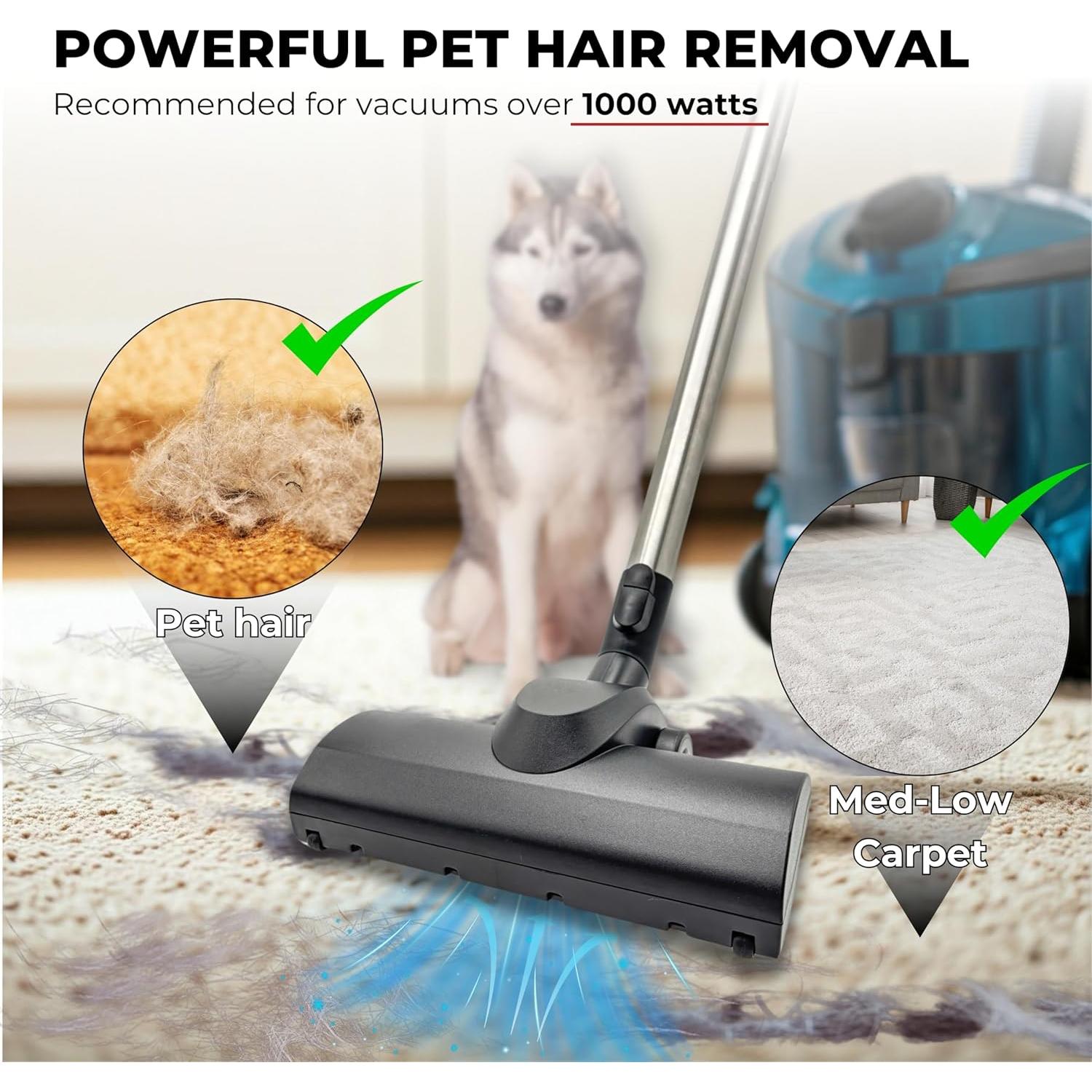 Cabezal de Cepillo Turbo Miele para Aspiradora 35mm - Pelo de Mascota