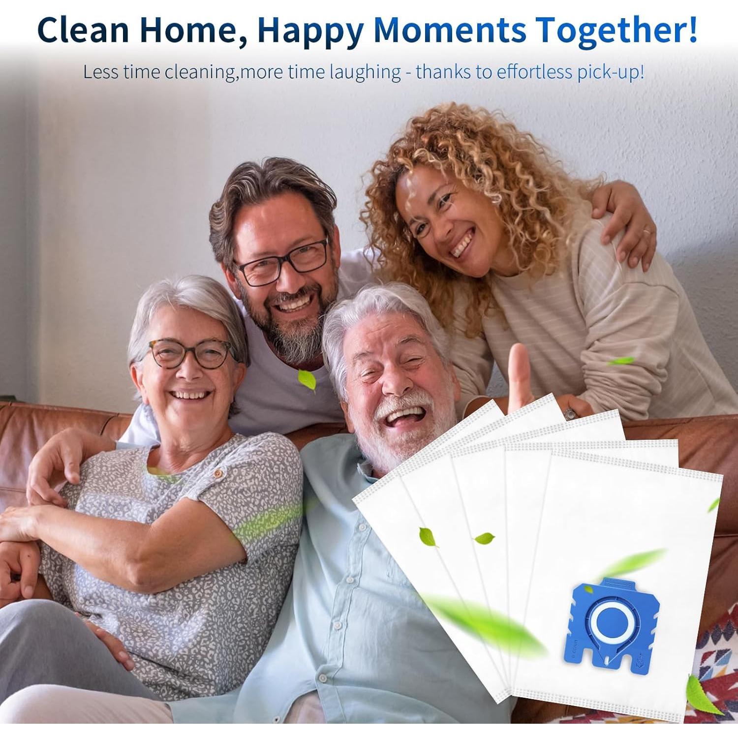 Paquete de 12 Bolsas de Aire 3D Gepphill para Aspiradora Miele