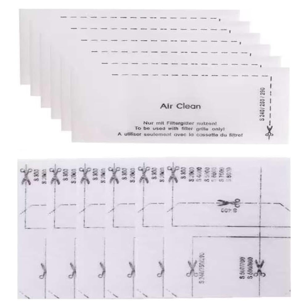 Paquete de 6 Filtros AirClean Octcosy para Aspiradoras Miele