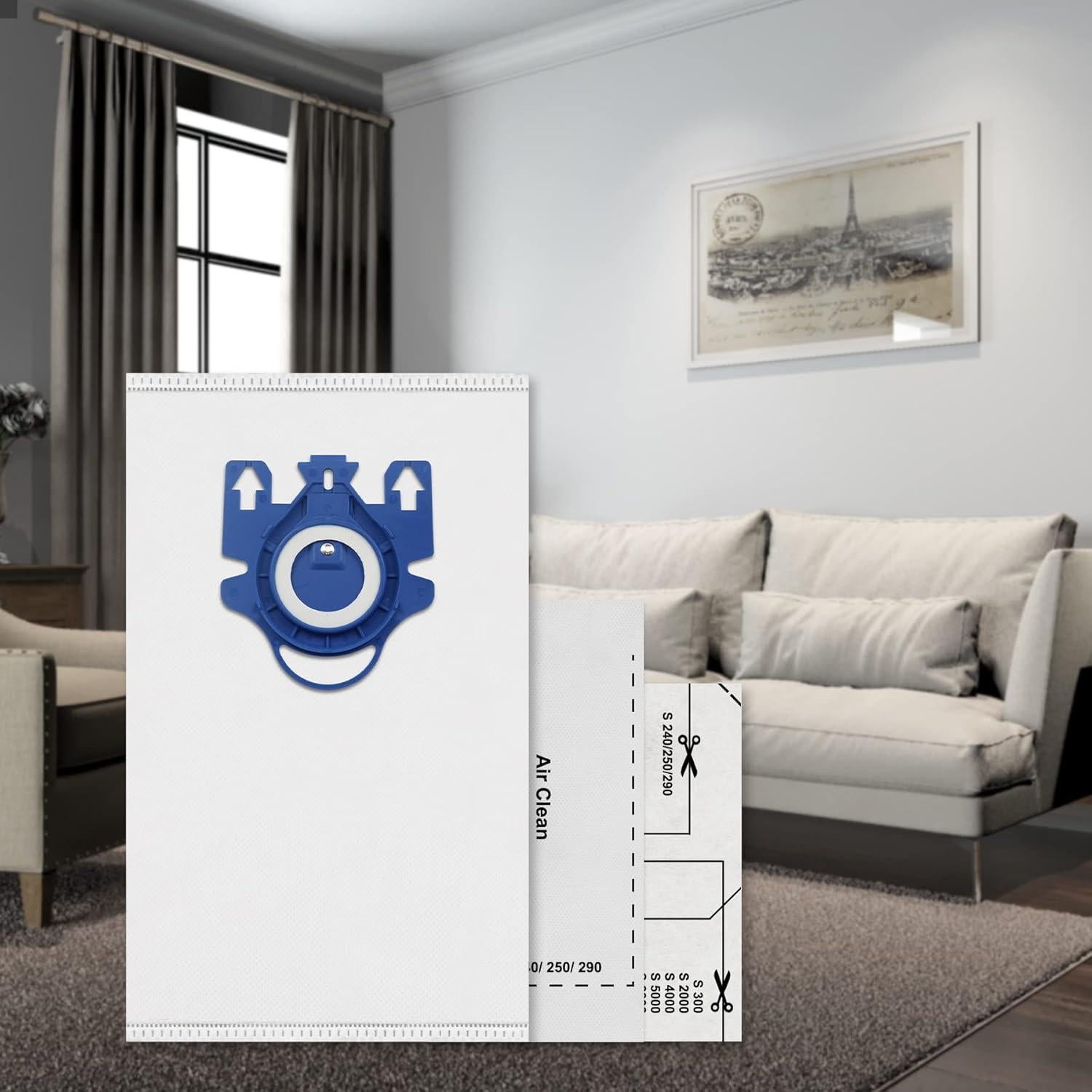 Paquete de 12 bolsas de aire 3D Bitionful GN para Miele