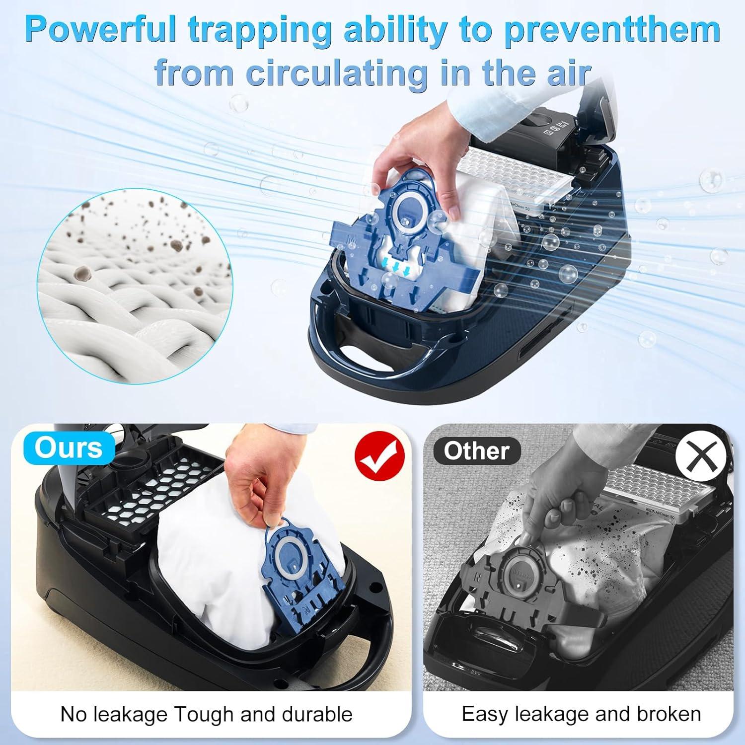 Bolsas de Aspiradora LemonQueen GN 3D Airclean - 12 Pzas + 4 Filtros