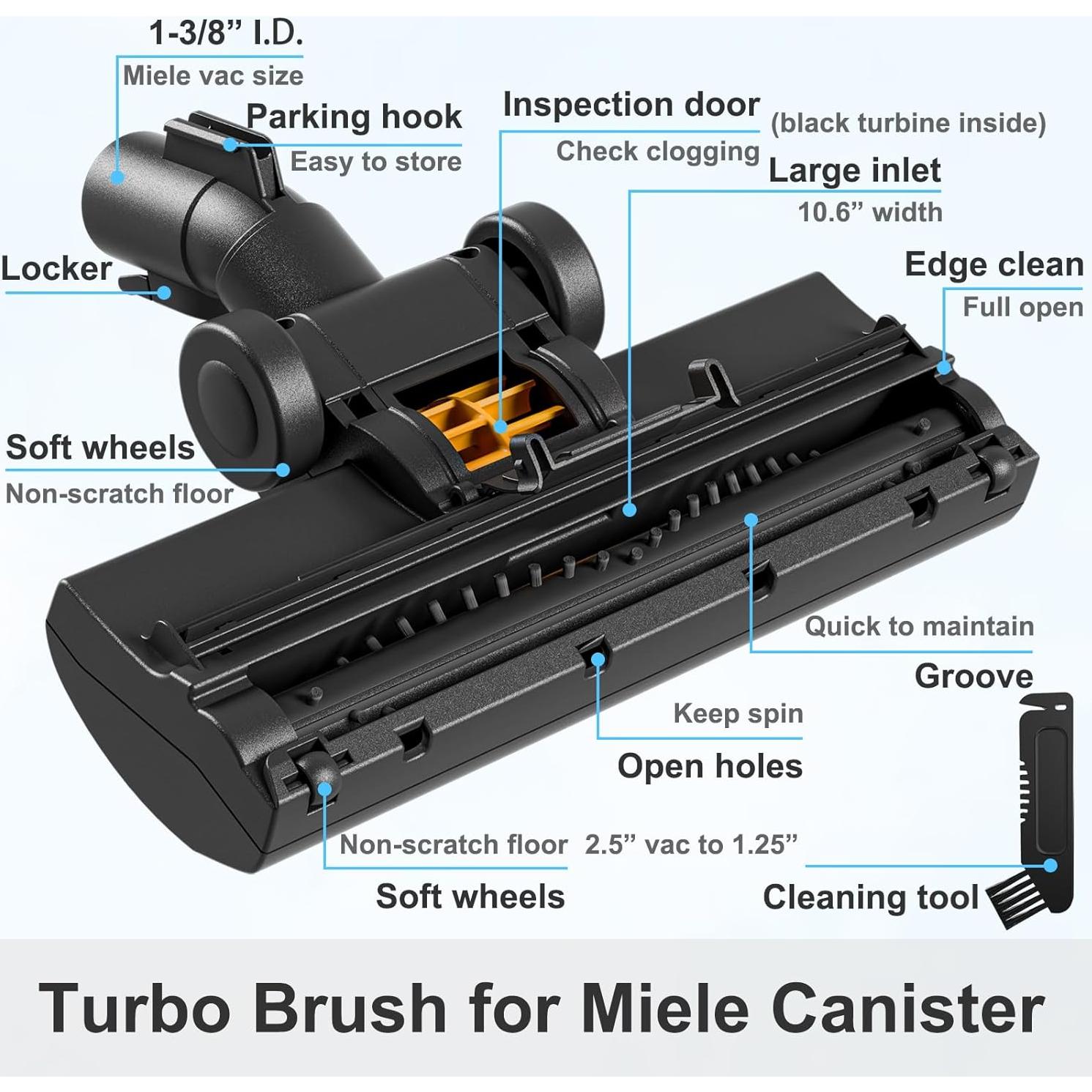 Cepillo Turbo Kodahome para Aspiradoras Miele C1 C2 C3 CX1