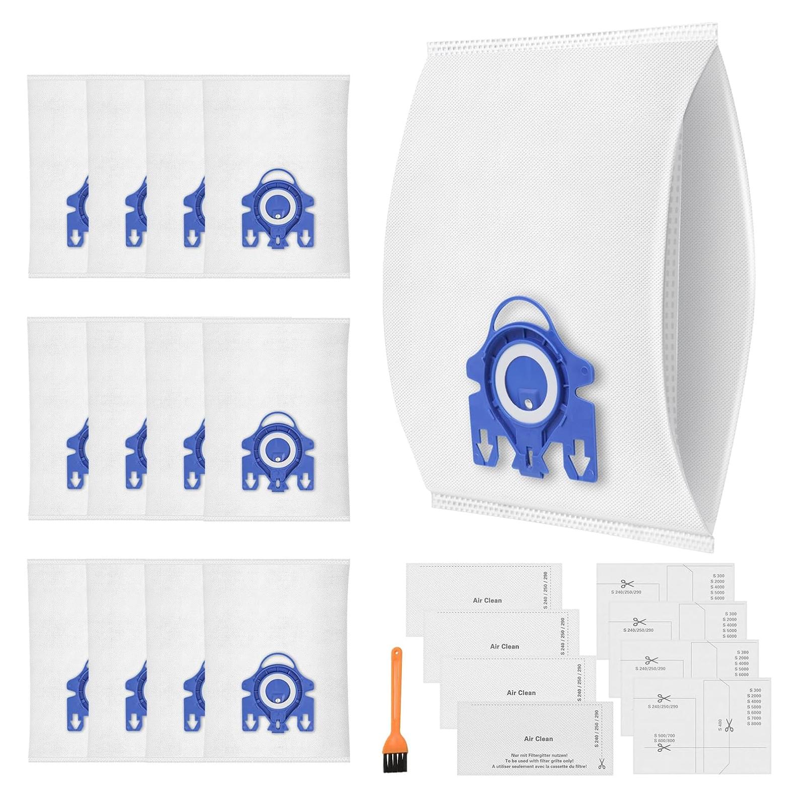 Paquete de 12 bolsas de polvo Spofan GN para aspiradoras Miele