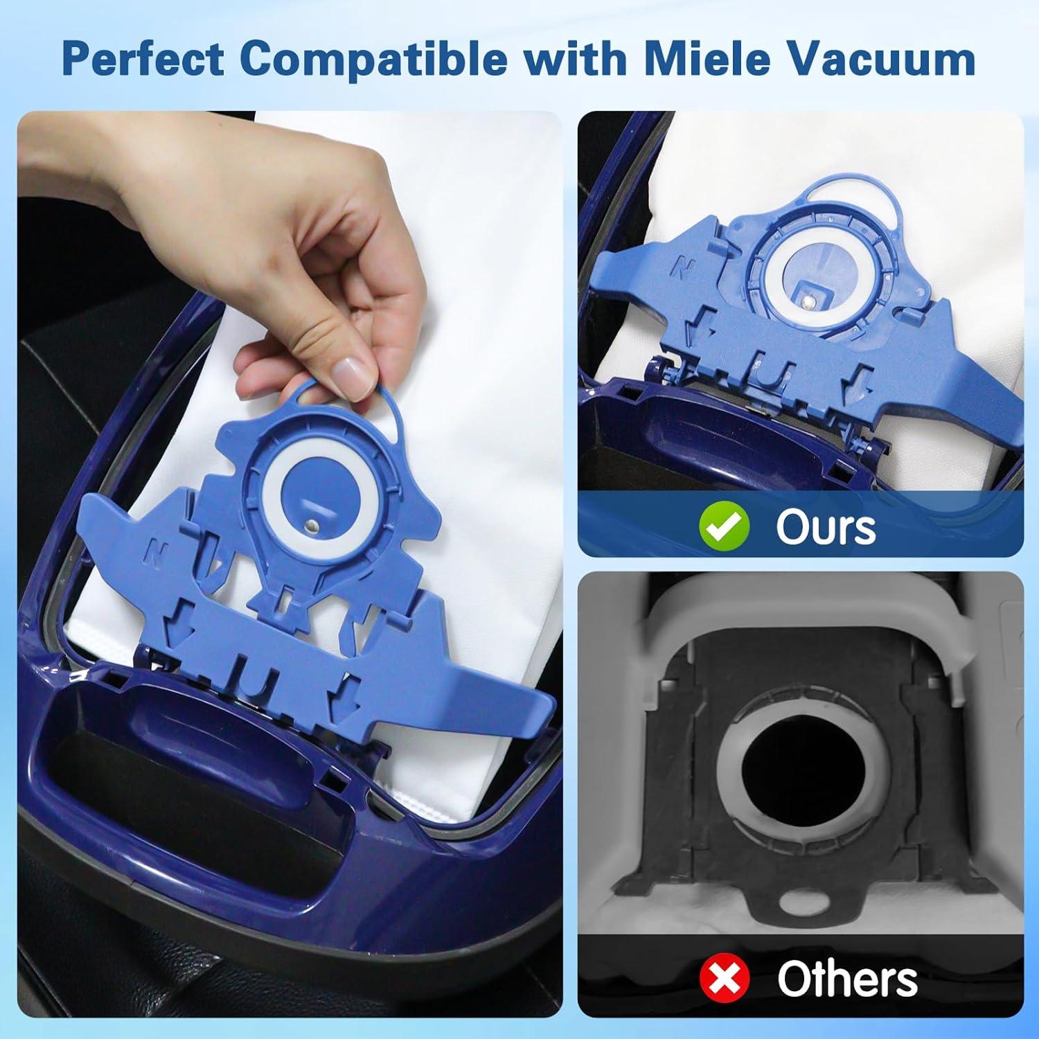 Paquete de 12 bolsas de polvo Spofan GN para aspiradoras Miele