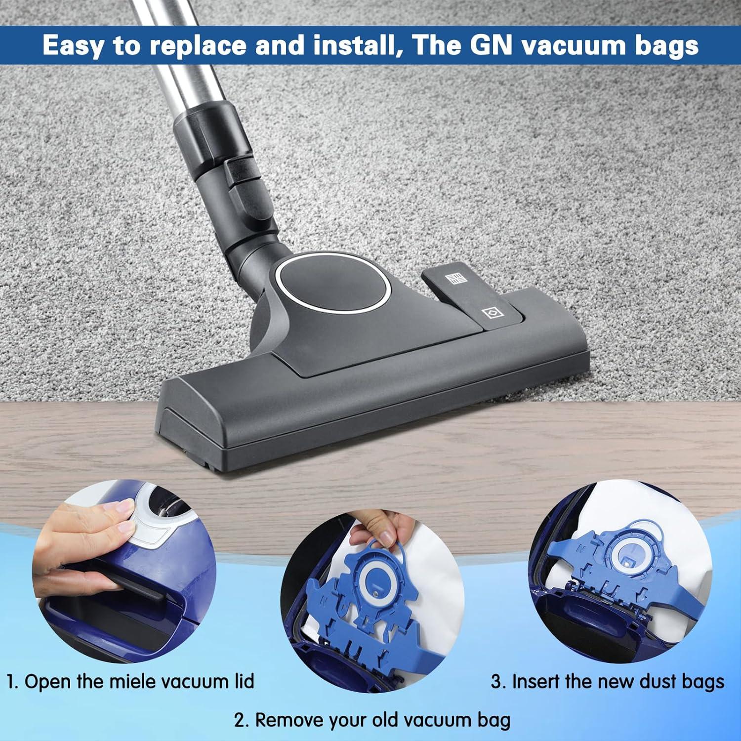 Paquete de 12 bolsas de polvo Spofan GN para aspiradoras Miele