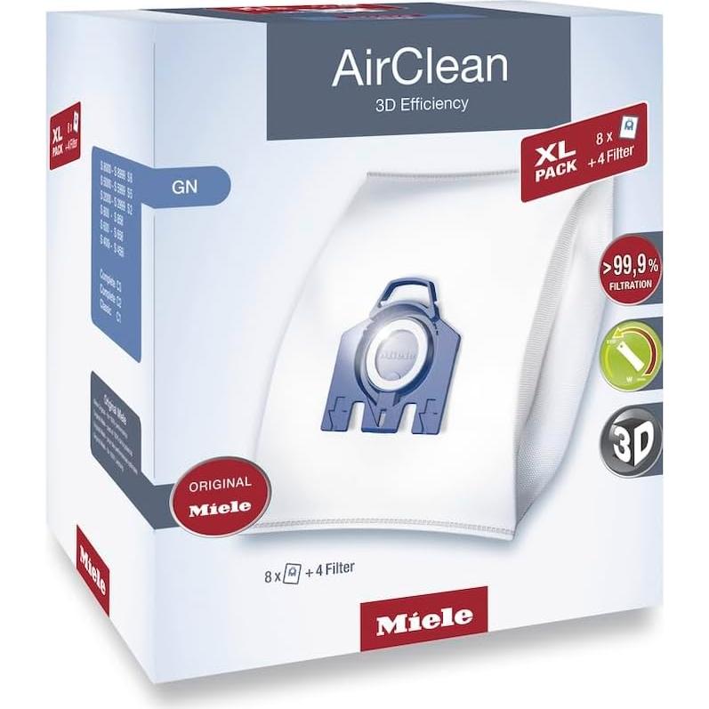 Bolsas de Aspiradora Miele AirClean 3D GN - Paquete de 8