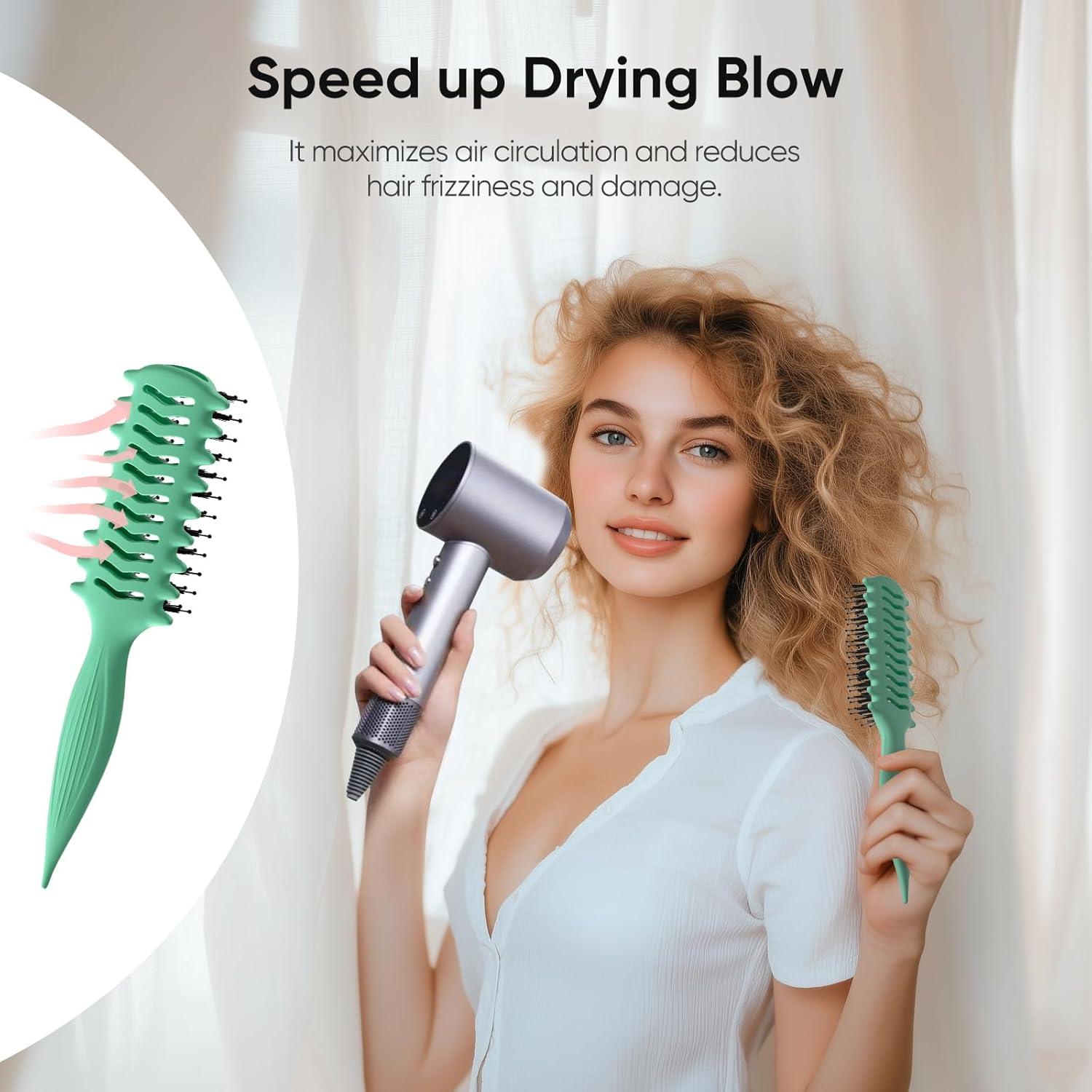 Cepillo Definidor de Rizos AM8:00 Ventilado 16cm - Para Todo Tipo de Cabello