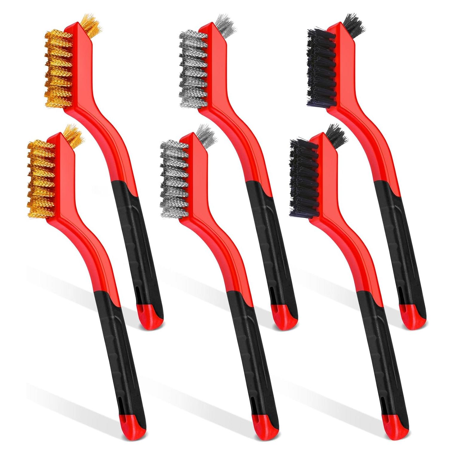 Juego de Cepillos de Alambre TOSEERY 6 Piezas para Limpieza