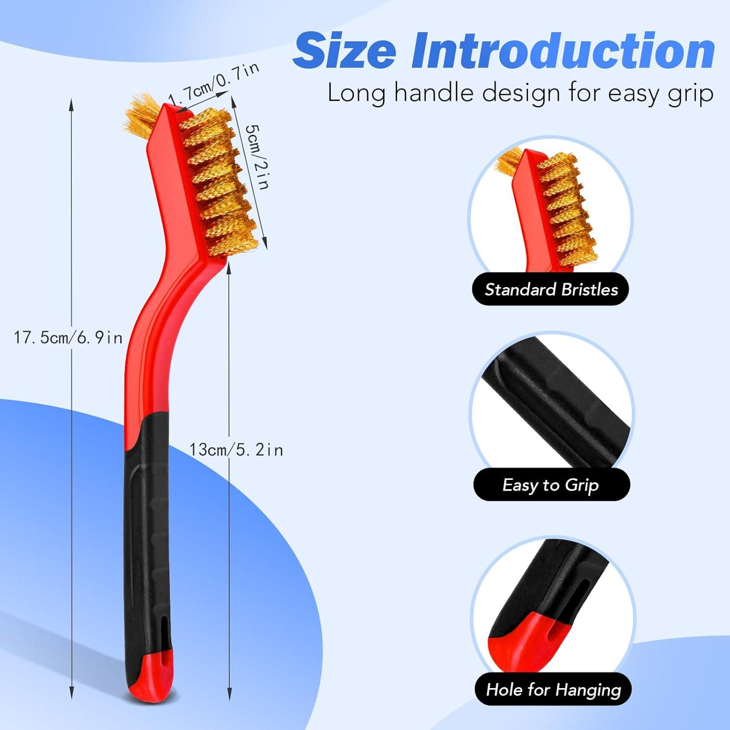 Juego de Cepillos de Alambre TOSEERY 6 Piezas para Limpieza